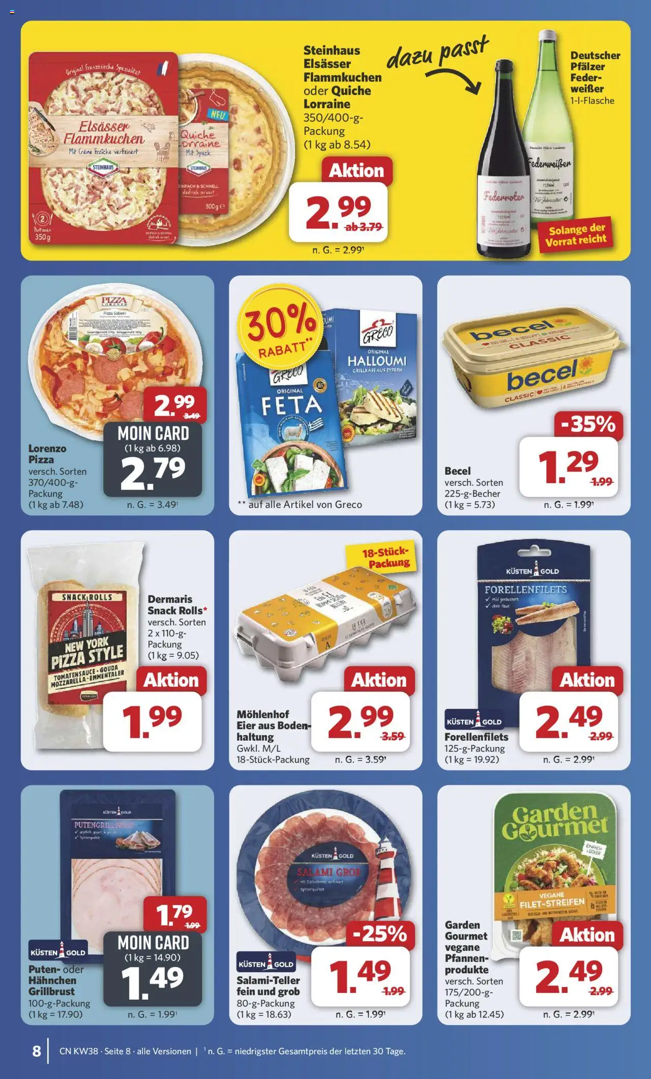 Combi Prospekt 	 – gültig ab 15.09.2025 | Seite: 9 | Produkte: Hahnchen, Eier, Creme, Salami
