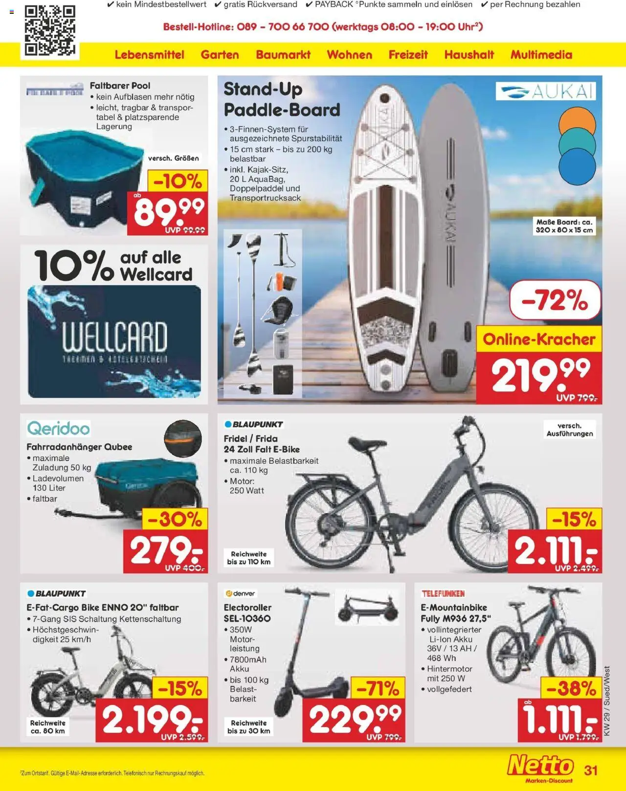 Netto Marken-Discount prospekt Ergolding	 - gültig ab dem 13.07.2025 | Seite: 47 | Produkte: E-Bike, Scooter