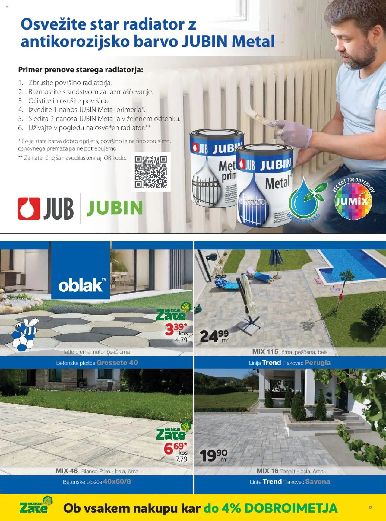 Merkur katalog │ velja od 06.08.2025 | Stran: 48 | Izdelki: Radiator, Barva, Tlakovec