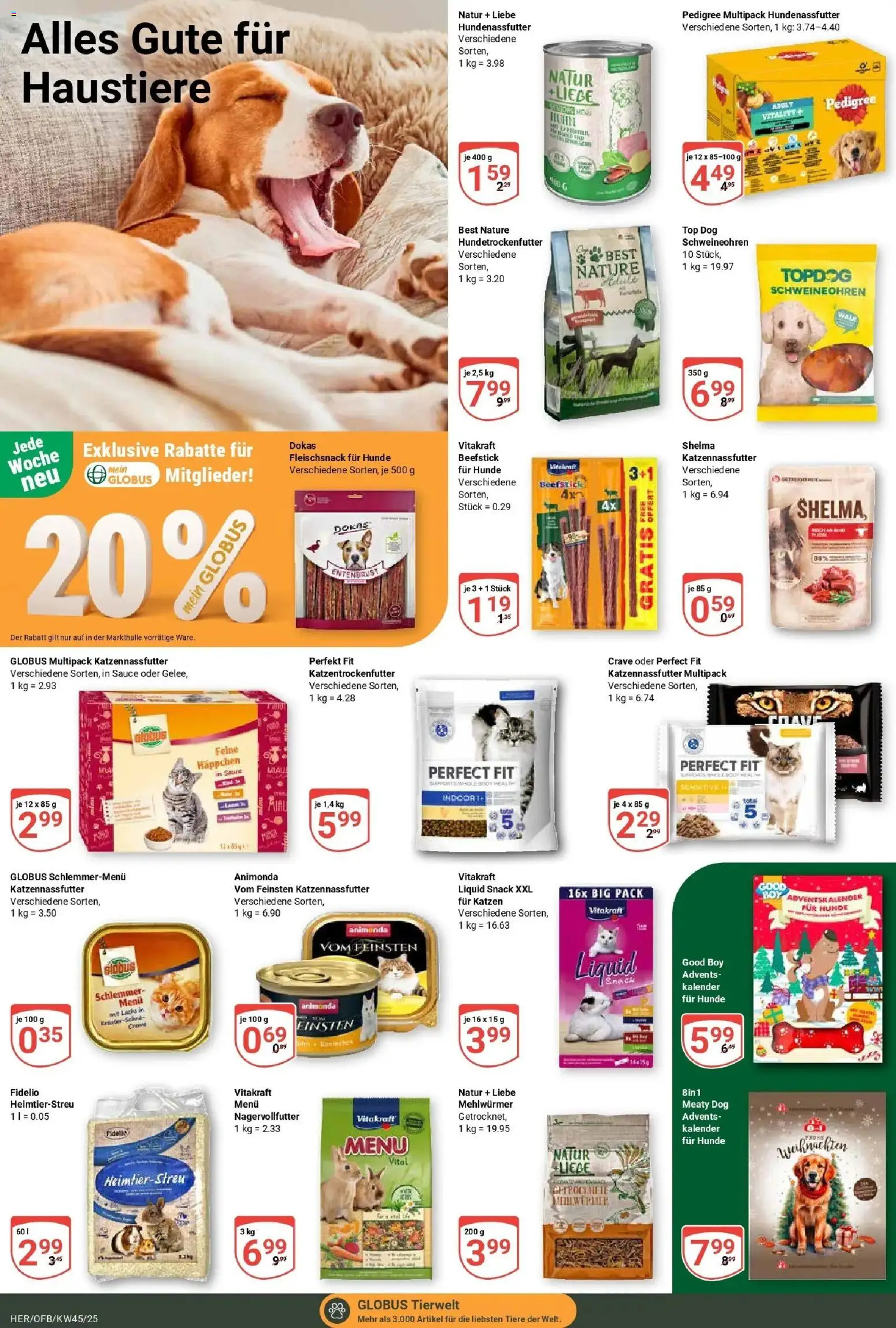 Globus prospekt Hermsdorf	 – gültig ab 02.11.2025 | Seite: 22 | Produkte: Top, Pedigree