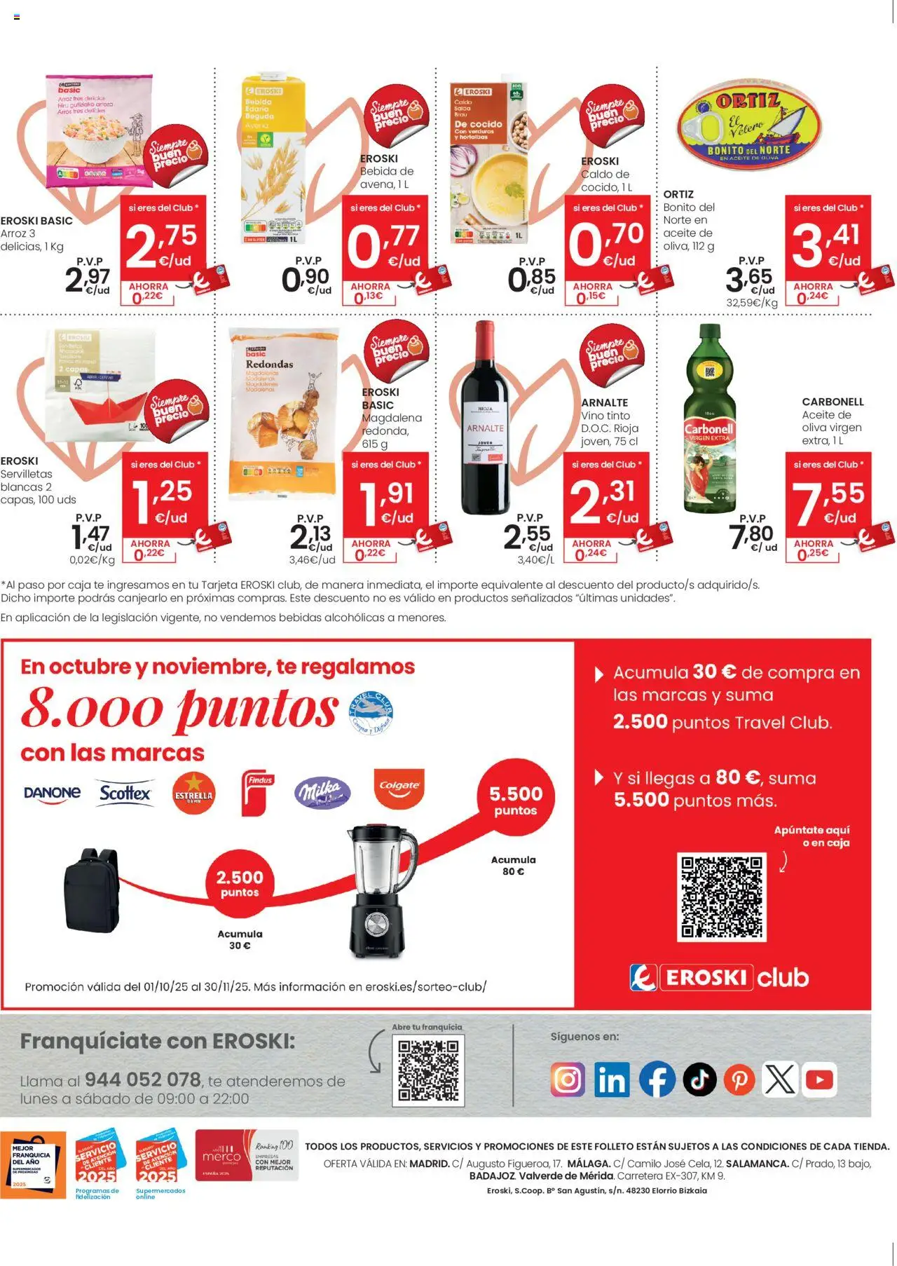 Eroski - Oferta │ válido desde el 02.10.2025 | Página: 4 | Productos: Aceite, Vino, Té, Caja