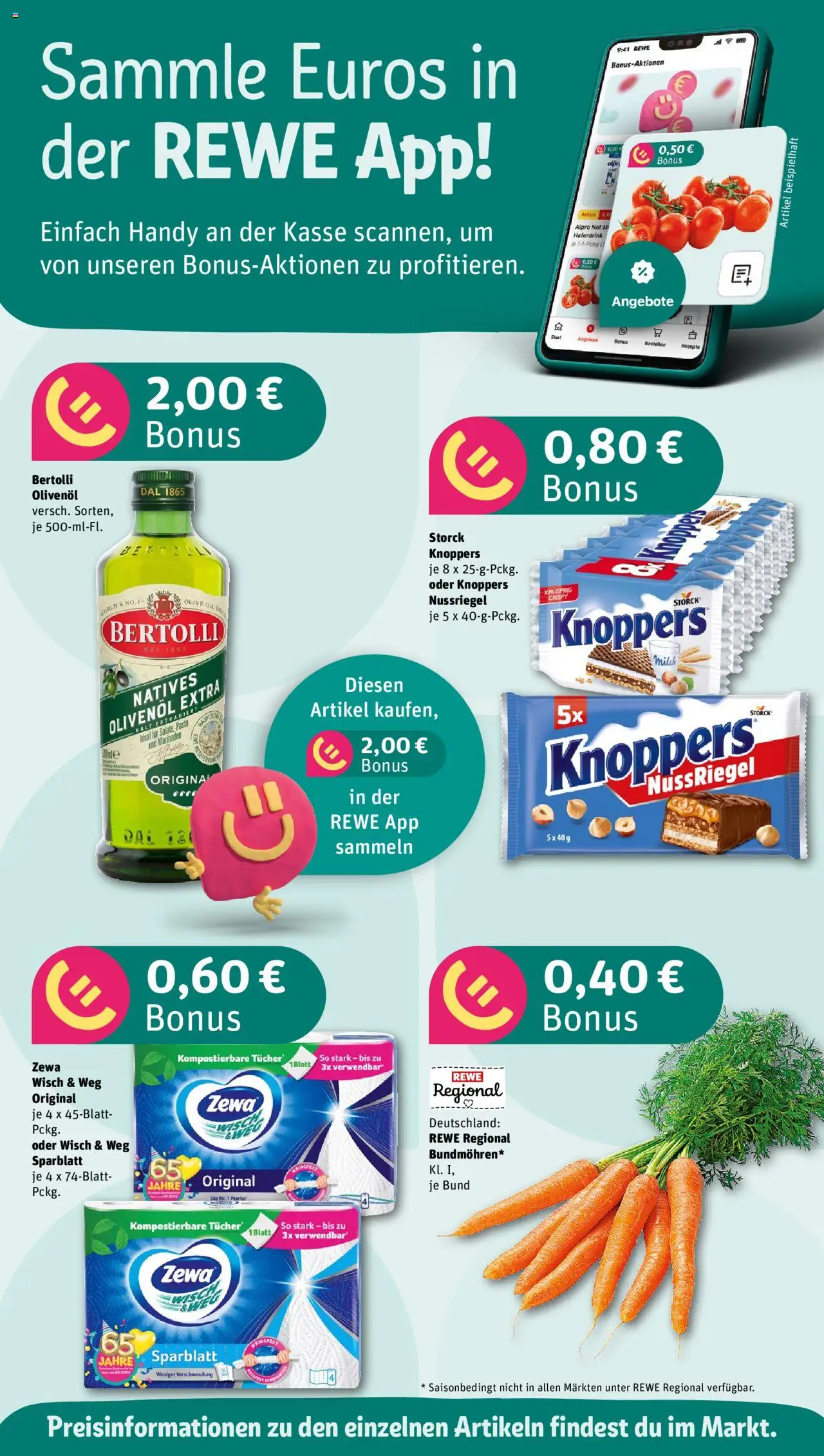 Rewe Prospekt 	 - gültig ab dem 11.08.2025 | Seite: 2 | Produkte: Bertolli olivenol, Haferdrink, Alpro, Knoppers