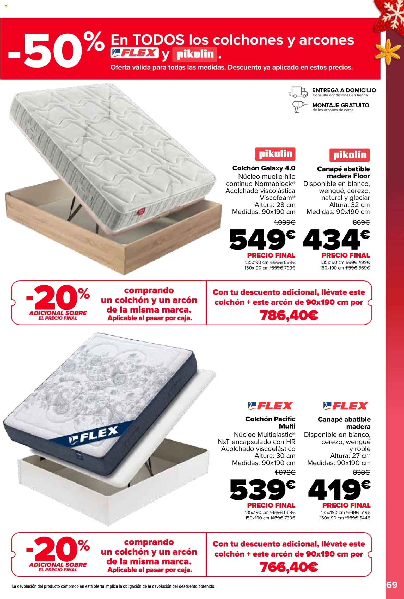 Carrefour folleto │ válido desde el 29.12.2025 | Página: 69 | Productos: Colchon, Cama