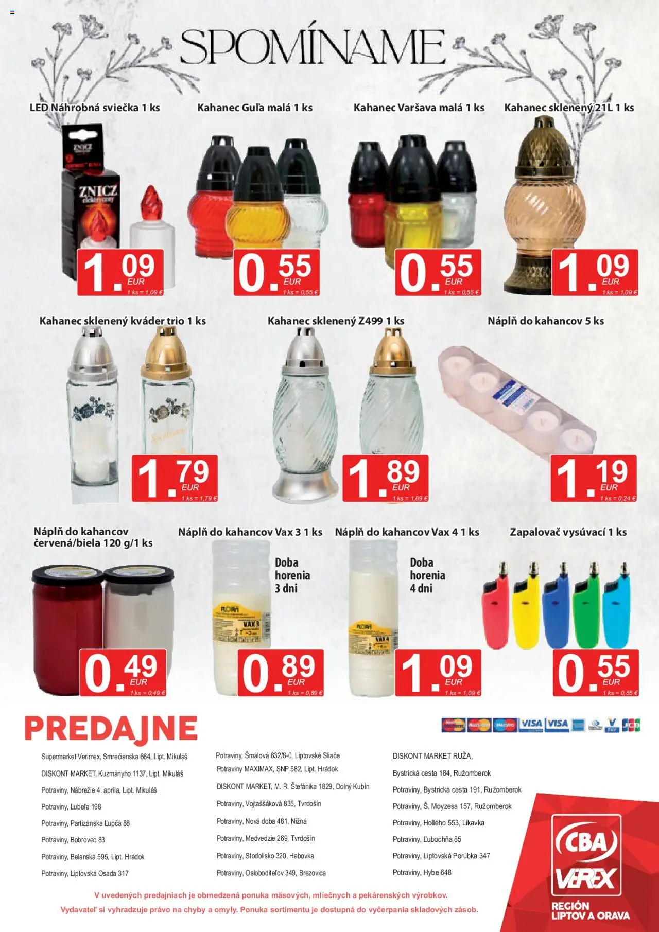 Nové CBA Verex akcie – leták je platný od 16.10.2025 | Strana: 12 | Produkty: Led