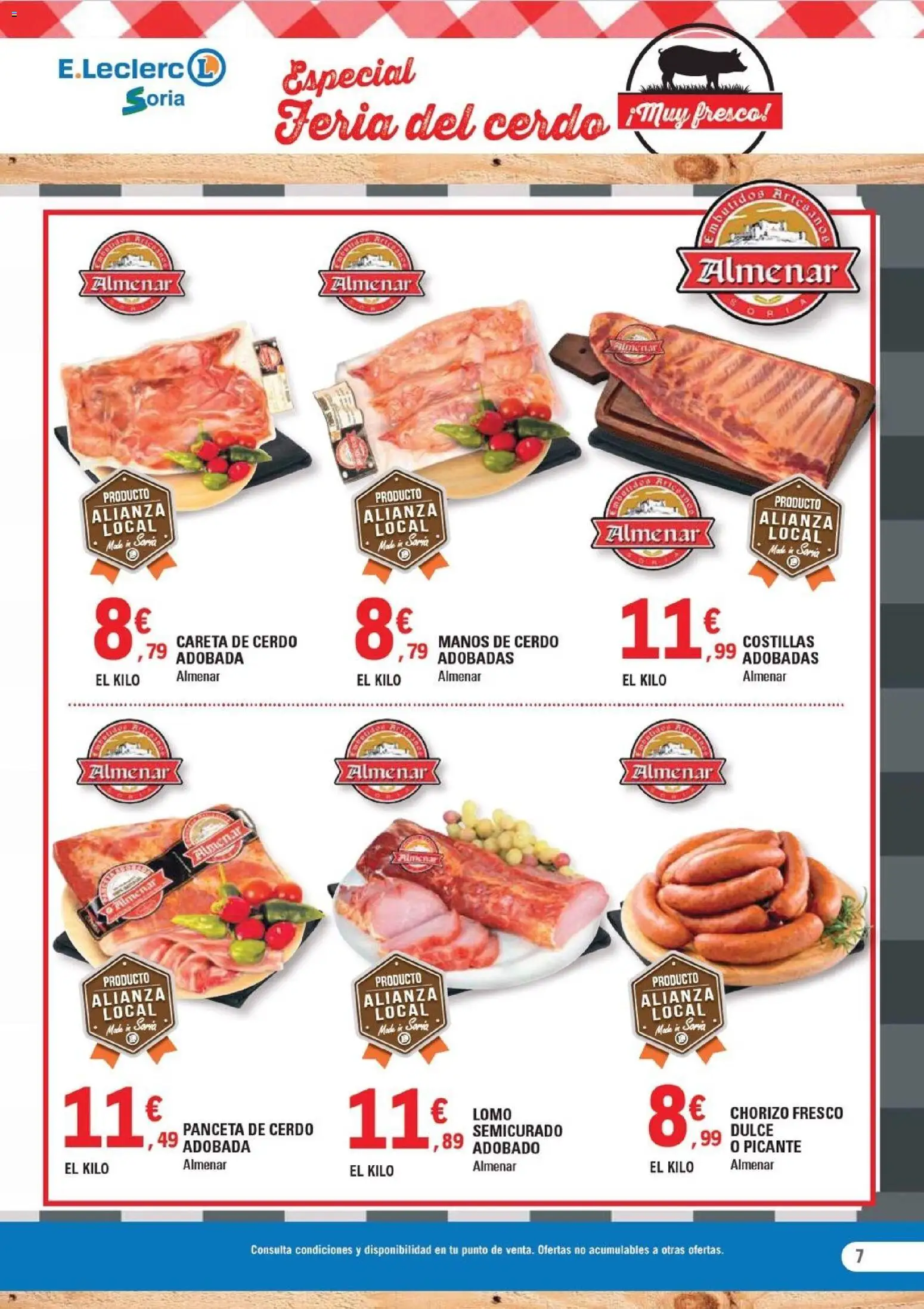 E.Leclerc folleto │ válido desde el 12.11.2025 | Página: 7 | Productos: Ηλεκτρικός φούρνος, Cerdo, Νυχτικό