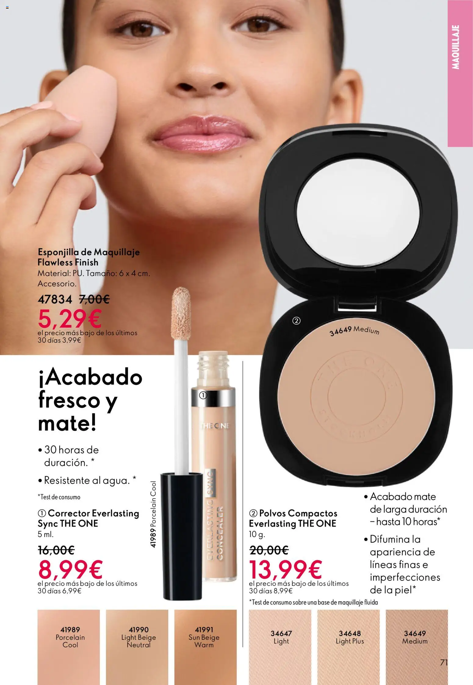 Oriflame - Catálogo Campaña 2 │ válido desde el 28.01.2026 | Página: 71 | Productos: Maquillaje, Corrector, Base de maquillaje