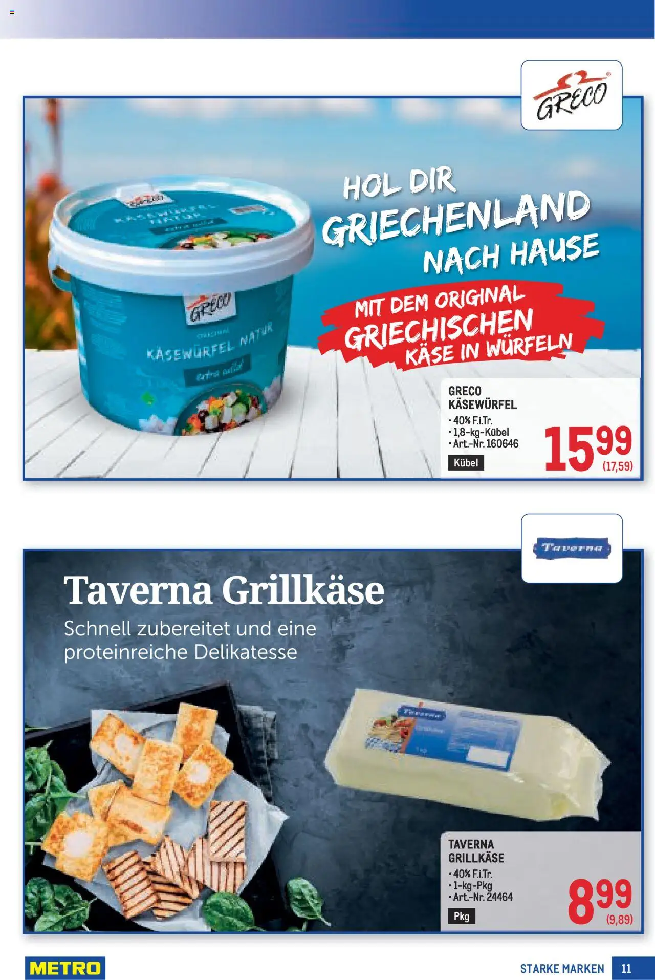 Metro  Angebote Starke Marken gültig ab 07.08.2025 | Seite: 11 | Produkte: Käse