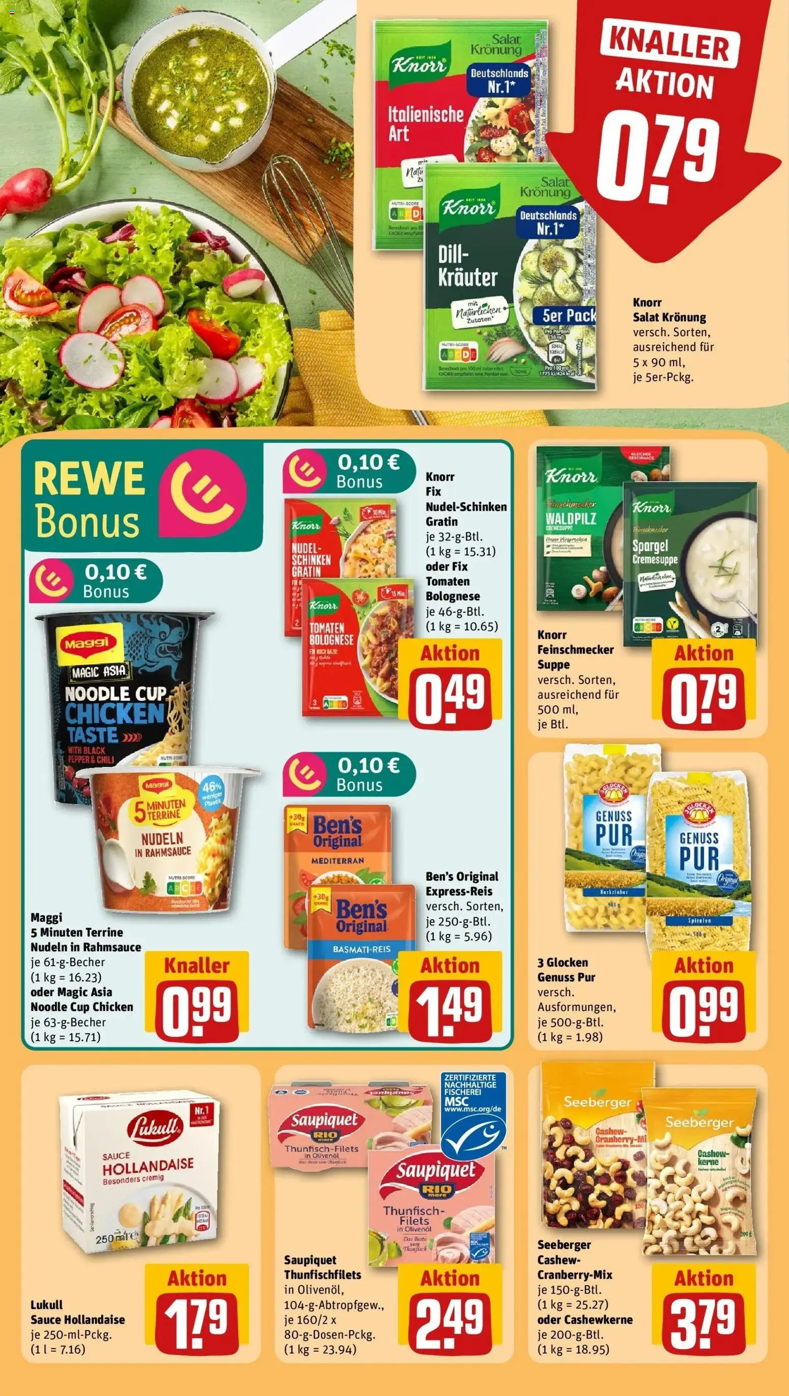 Rewe Prospekt Fridingen An Der Donau	 – gültig ab 05.04.2026 | Seite: 20 | Produkte: Olivenol, Knorr, Schinken, Maggi 5 minuten terrine