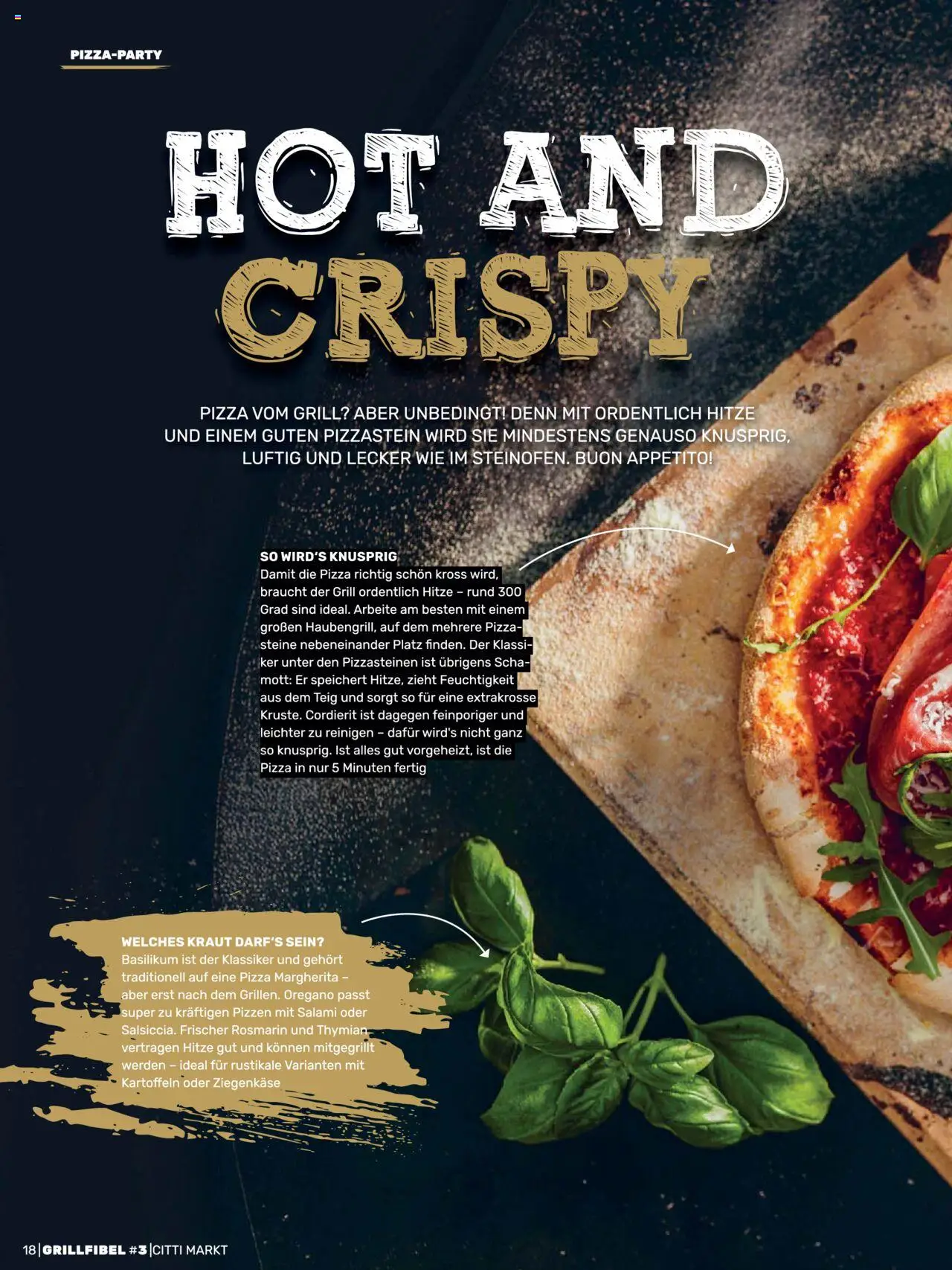 CITTI Markt Grill Fibel - gültig ab dem 25.06.2025 | Seite: 18 | Produkte: Grill, Ziegenkäse, Salami, Pizza