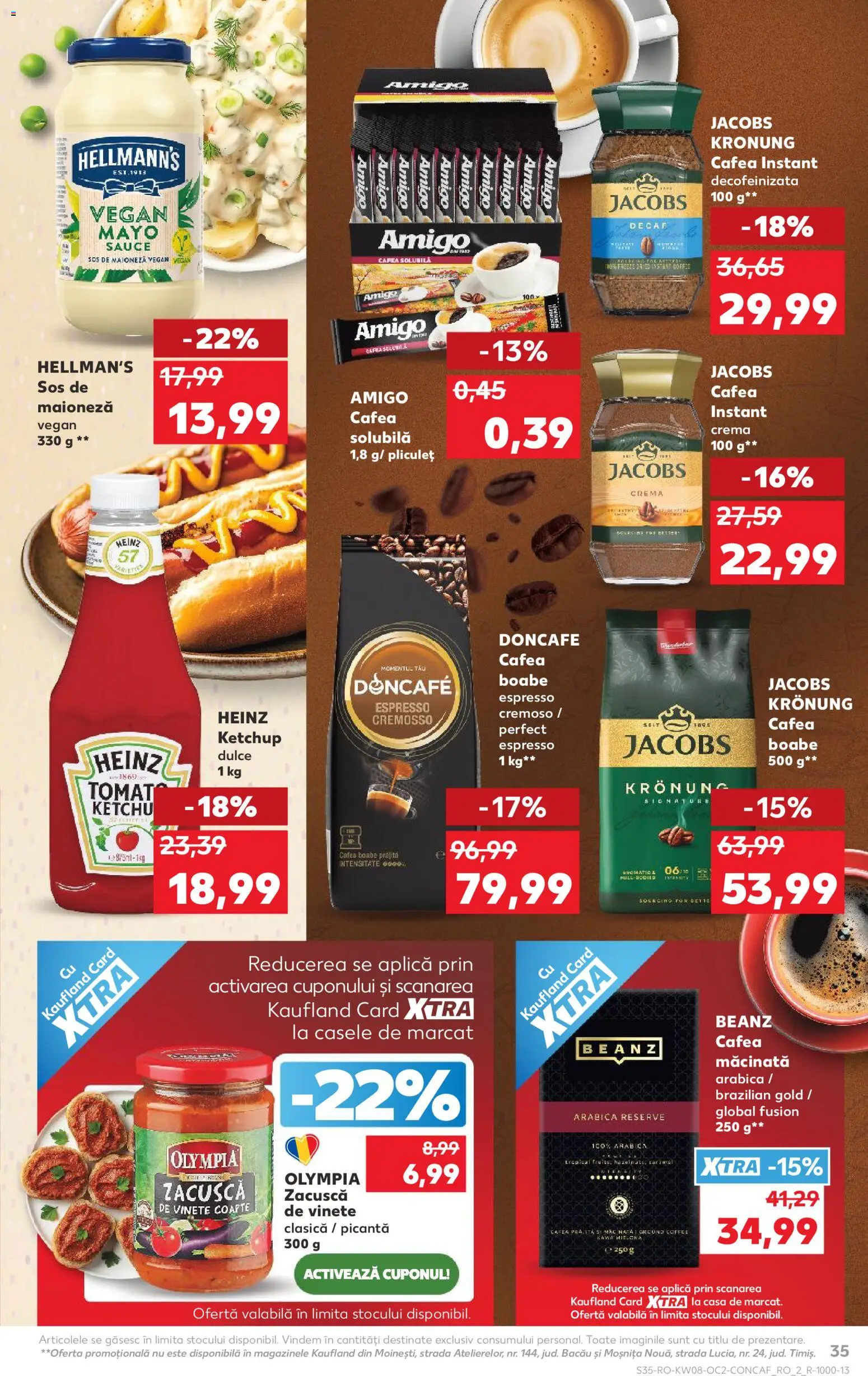 Noul catalog Kaufland – valabil de la 18.02.2026 | Pagină: 35 | Produse: Köpek çiti, Cremă, Cafea, Ketchup