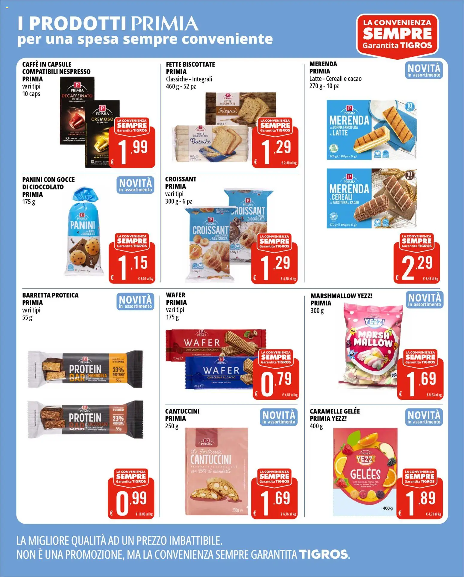 Volantino Tigros del 14.01.2026 | Pagina: 21 | Prodotti: Crema, Cioccolato, Barretta, Fette biscottate
