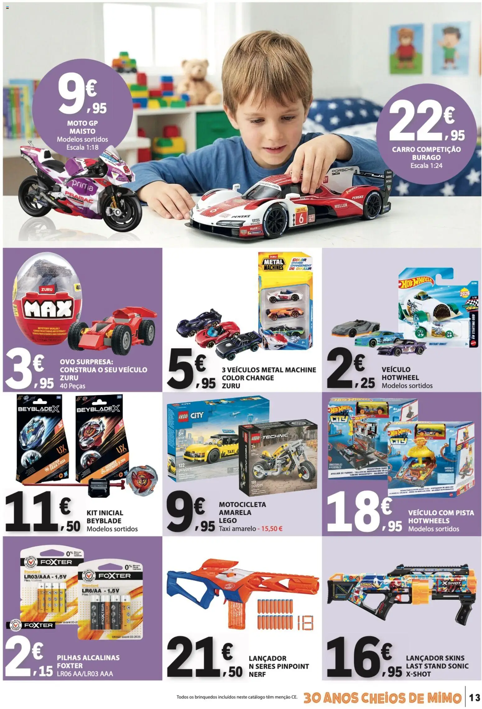 E.Leclerc Não Alimentar │ válido de 26.03.2026 | Página: 13 | Produtos: Pilhas