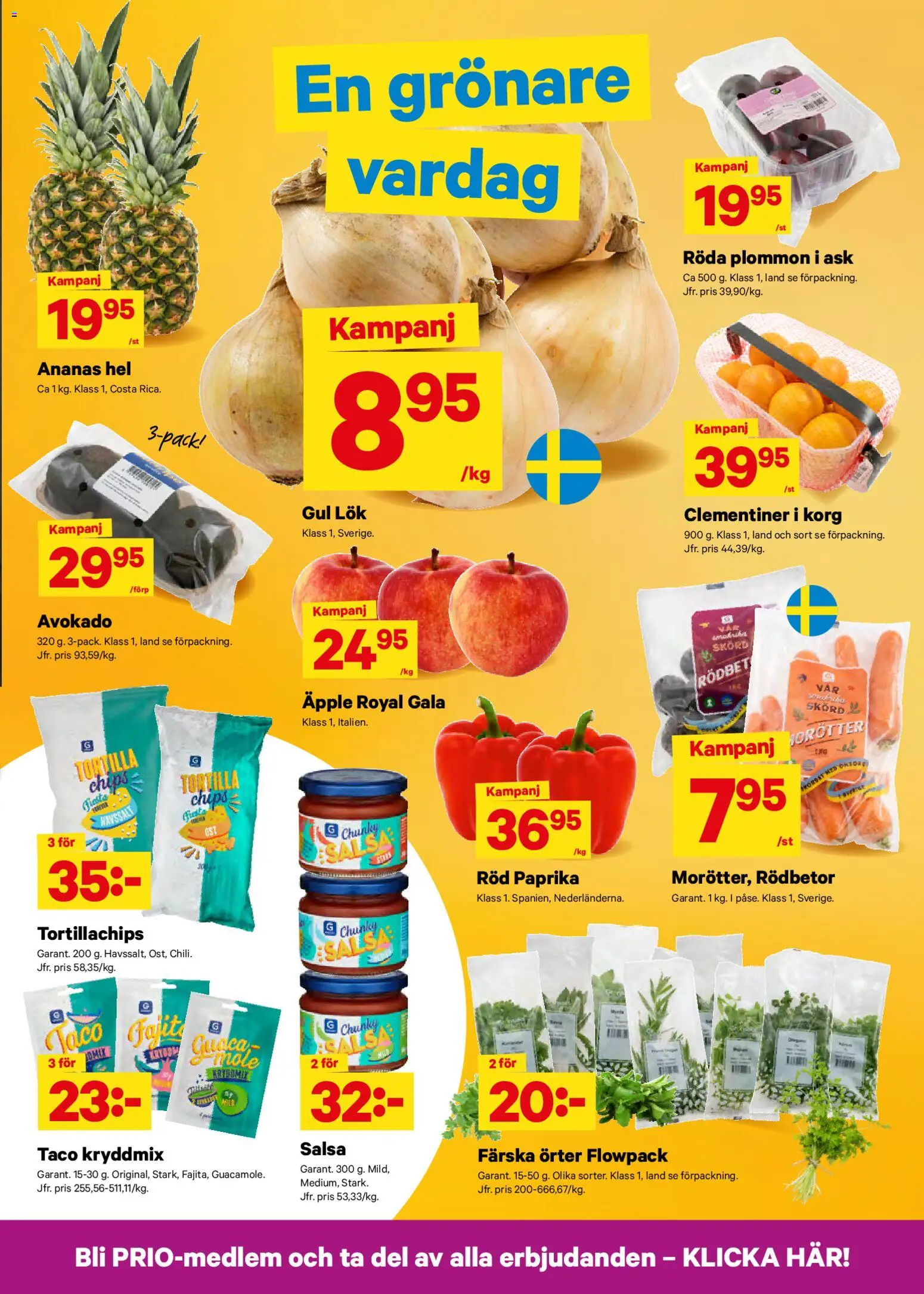 City Gross reklamblad aktuell från 03.11.2025 | Sida: 3 | Produkter: Tortilla, Salsa, Tortillachips, Ananas