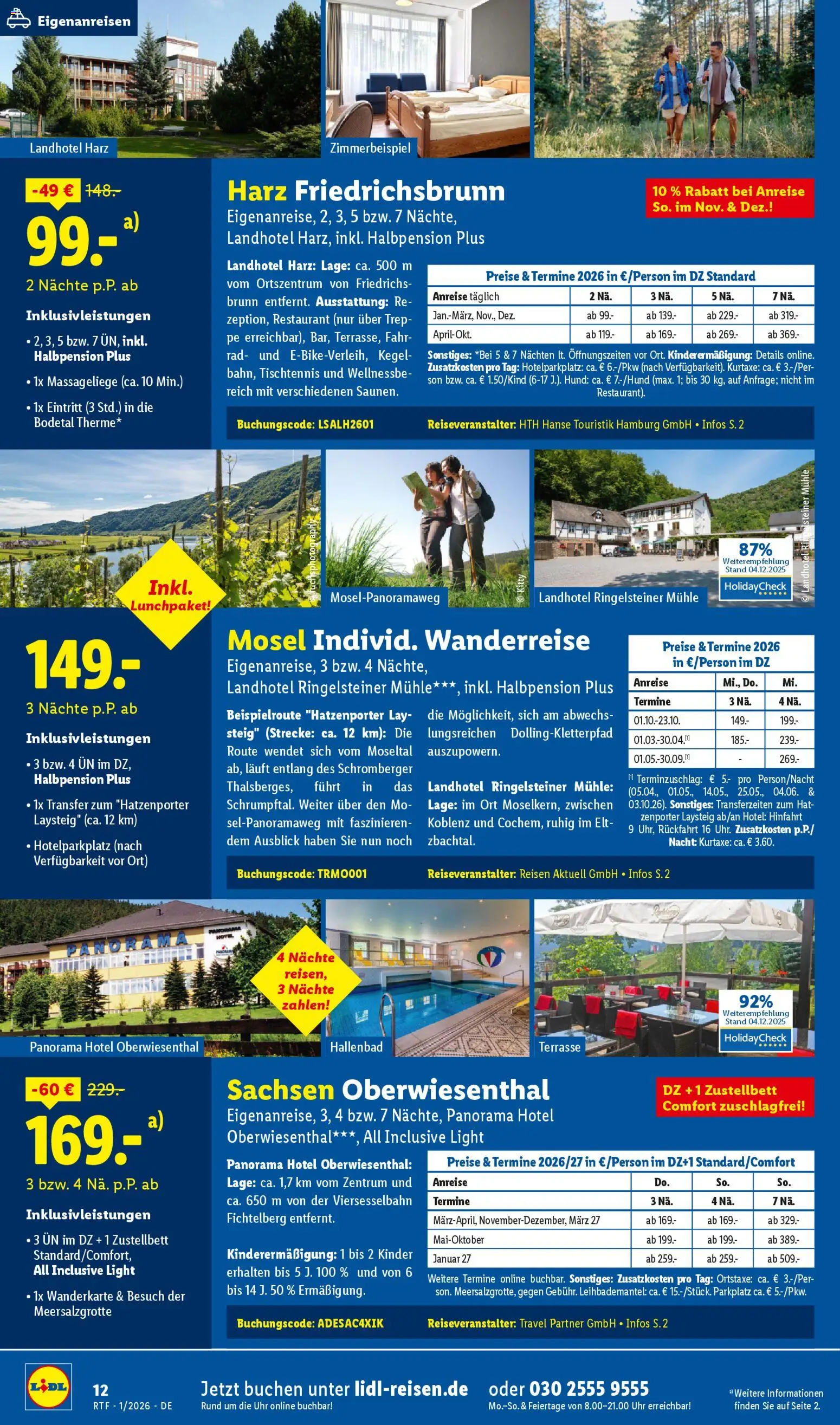 Lidl Reisen - Prospekt – gültig ab 14.01.2026 | Seite: 12 | Produkte: Mühle, Uhr