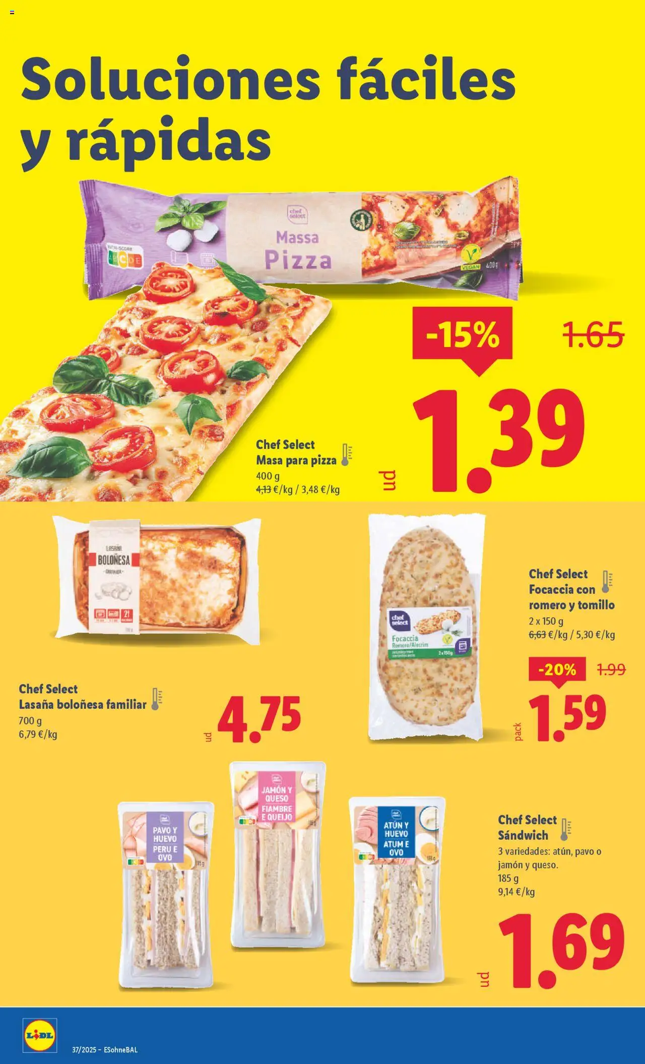 Lidl folleto │ válido desde el 08.09.2025 | Página: 16 | Productos: Queso, Jamón, Pizza, Ρυζογκοφρέτα