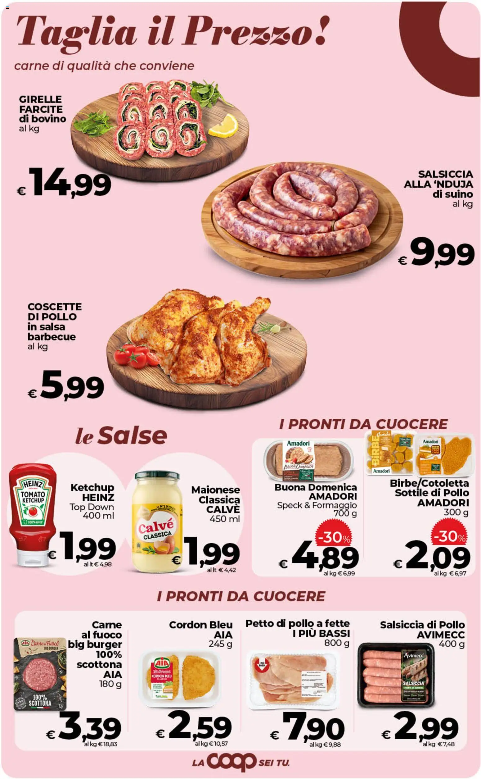 Volantino Ipercoop del 13.02.2026 | Pagina: 24 | Prodotti: Salsa, Suino, Formaggio, Salsiccia