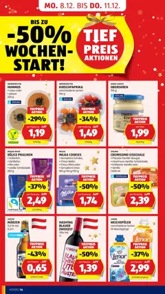 Hofer Flugblatt ab 05.12.2025 gültig | Seite: 22 | Produkte: Schokolade, Weichspüler