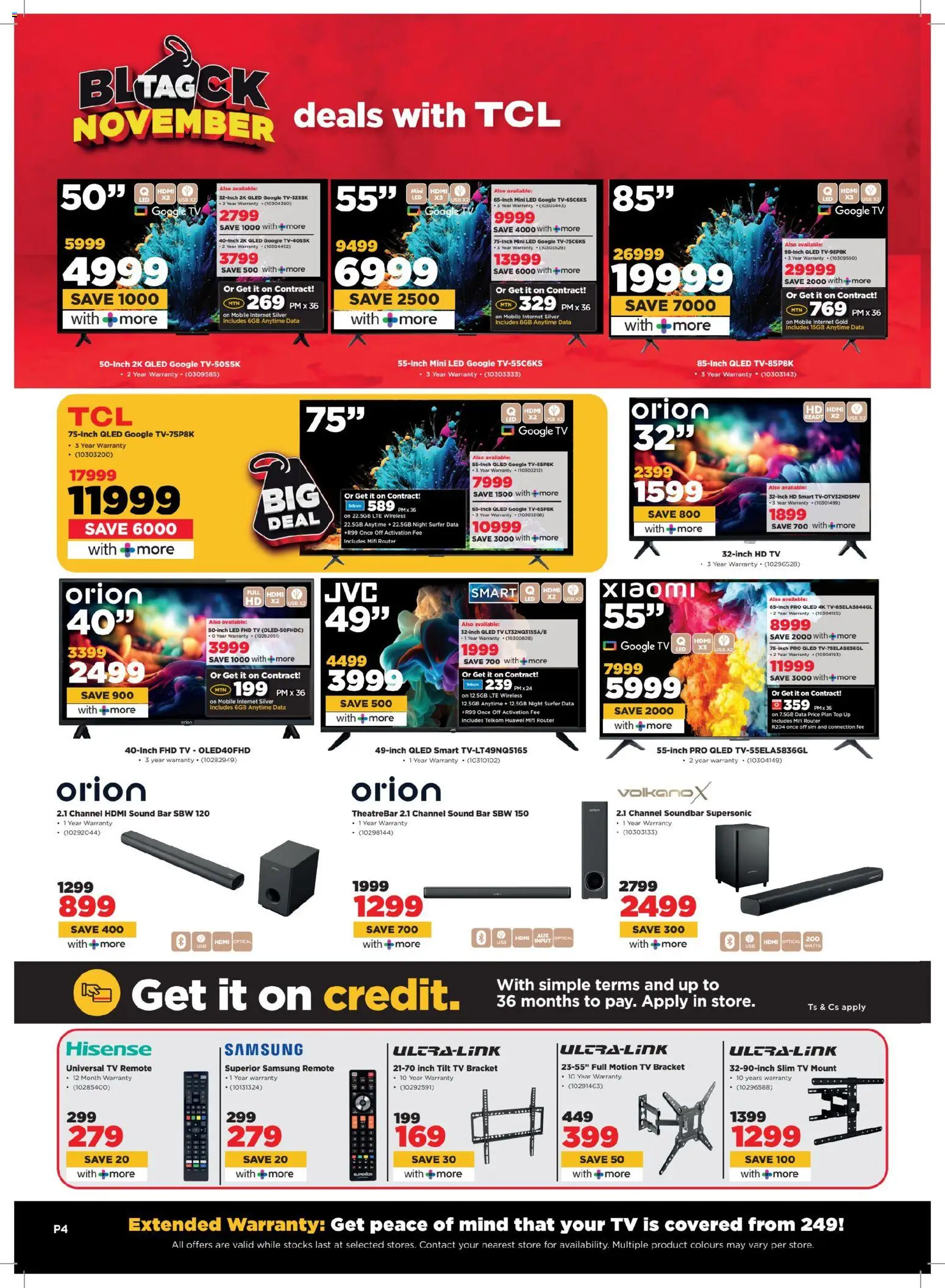New HiFi Corp catalogue – valid from 24.11.2025 | Page: 4 | Products: Data, Router, USB, TV