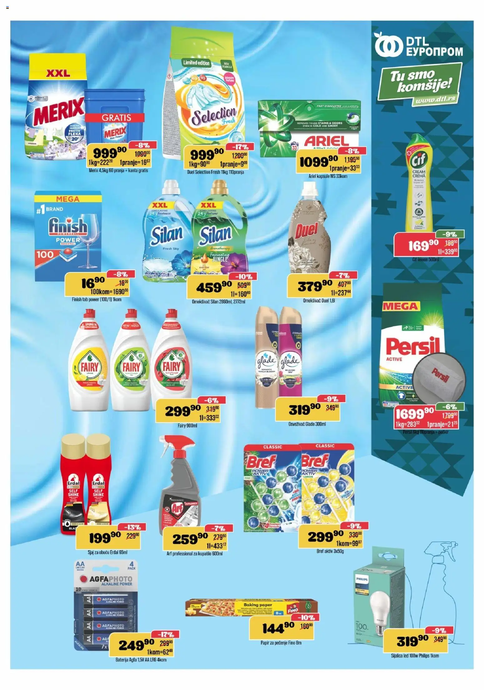 Europrom katalog - važi od 02.01.2026 | Strana: 11 | Proizvode: Ariel, Silan, Peškir, Persil