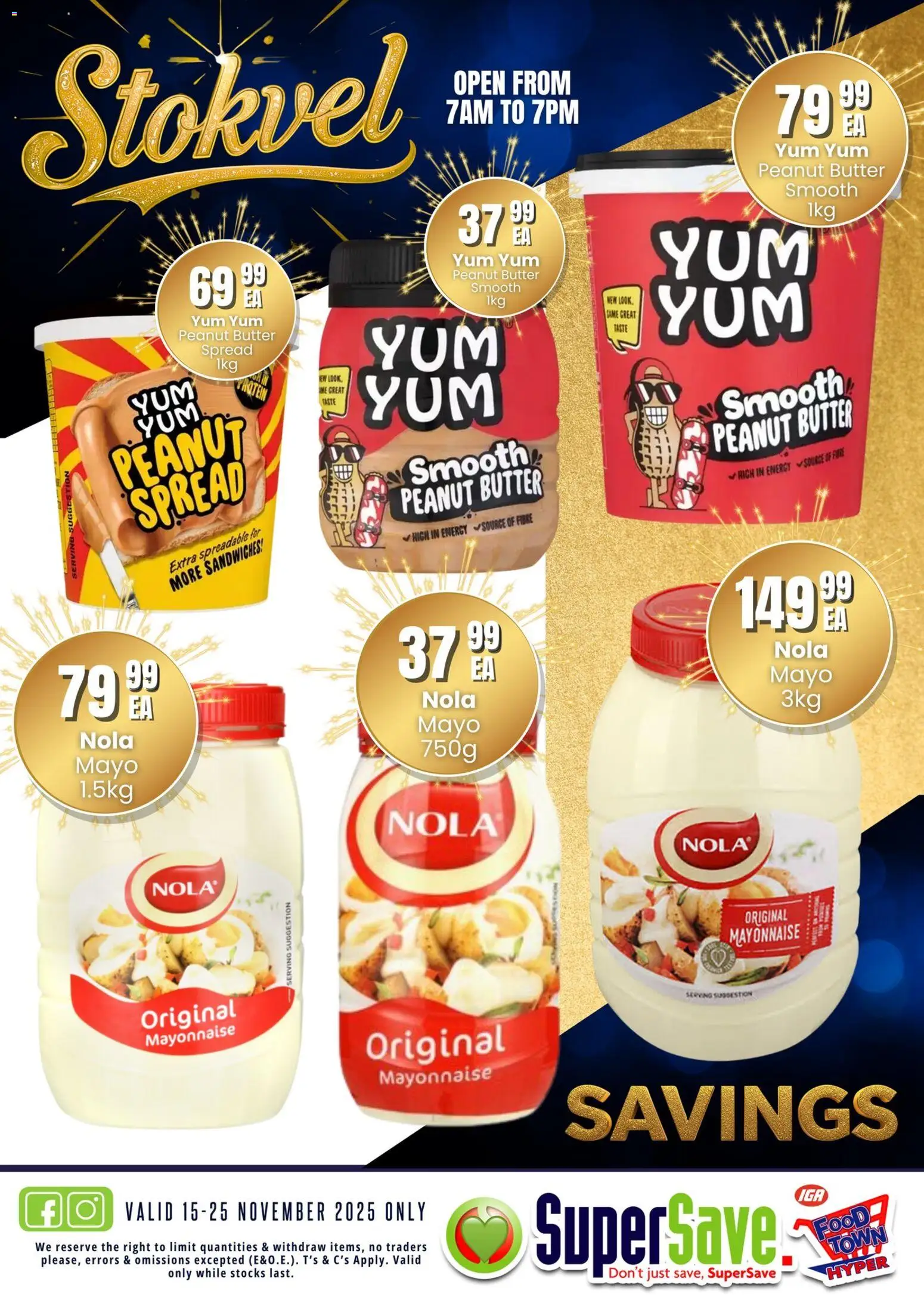 New Super Save catalogue – valid from 15.11.2025 | Page: 25 | Products: Detergente líquido, Butter, Peanut butter, Mayonnaise