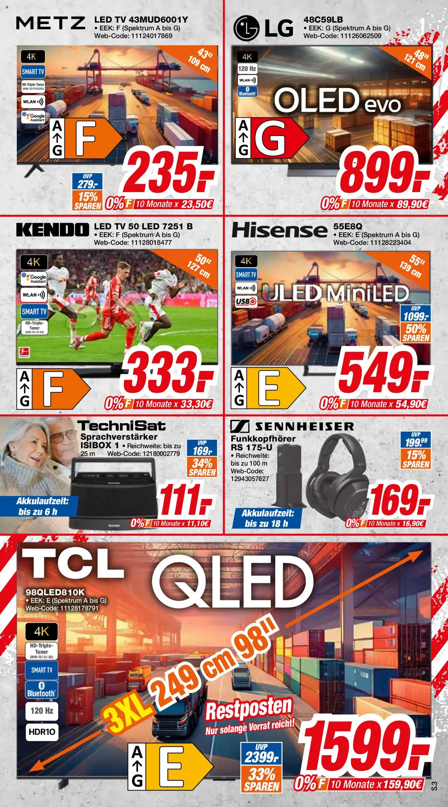 Expert Aktuelle Angebote – gültig ab 07.03.2026 | Seite: 3 | Produkte: Hisense, Smart TV, TV