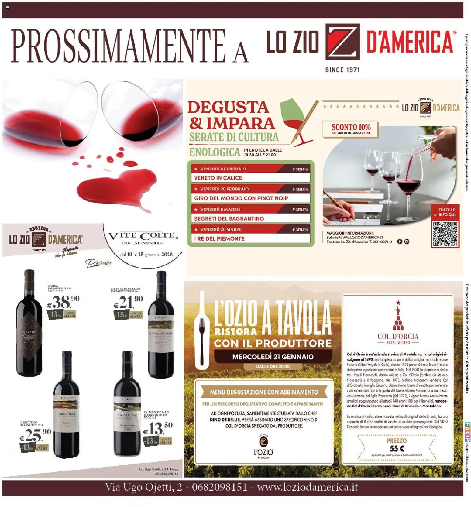 Volantino Il Castoro del 16.01.2026 | Pagina: 20 | Prodotti: Calice, Vino, Colla, Enoteca