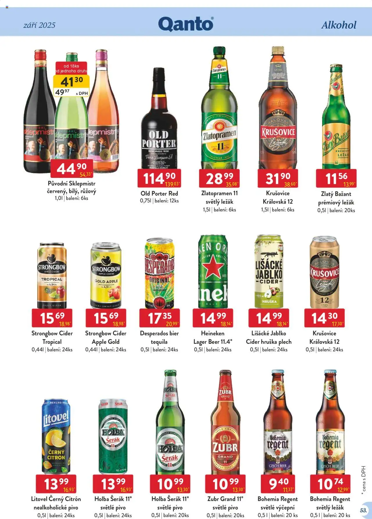 Astur & Qanto leták - Velkoobchod 09/2025 od 01.09.2025 | Strana: 53 | Produkty: Holba šerák, Desperados, Apple, Litovel černý citron