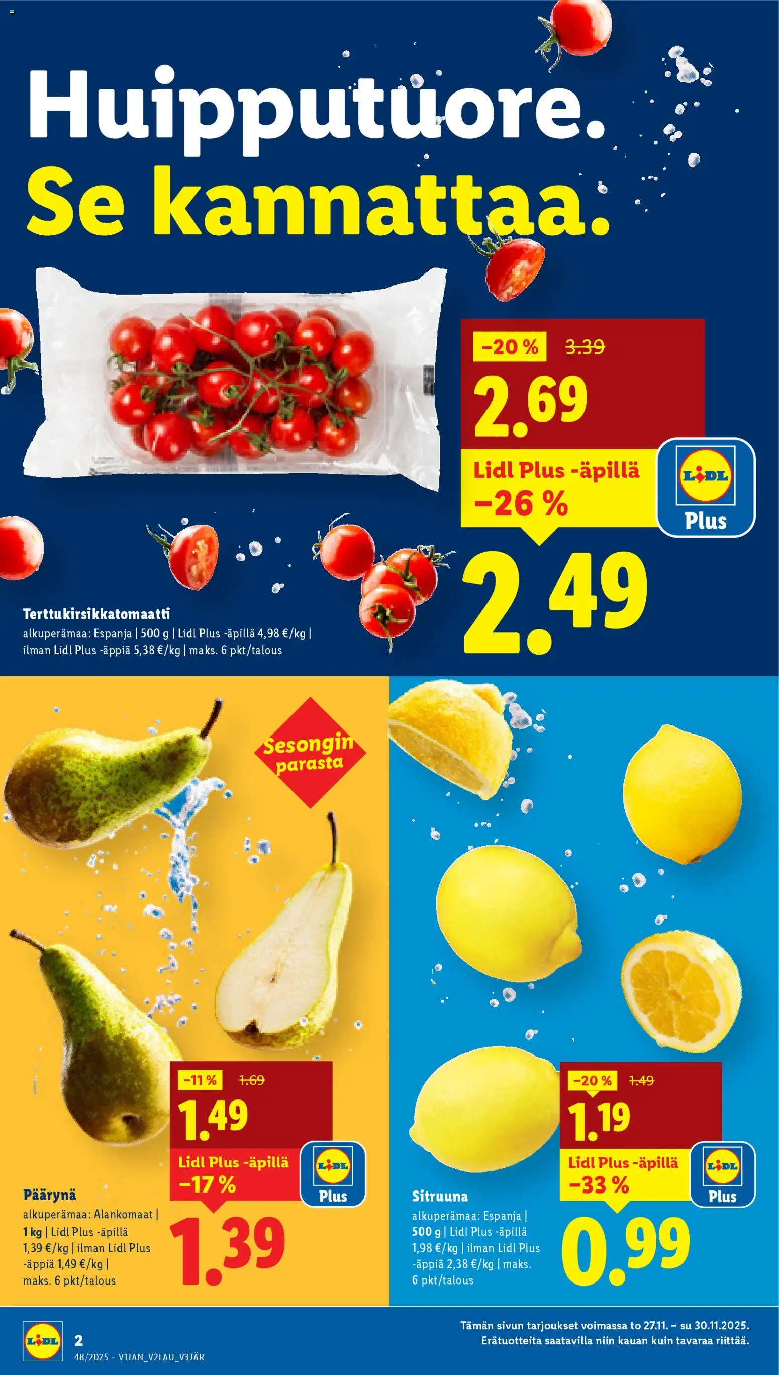 Lidl - Black Friday – voimassa 27.11.2025 alkaen | Sivu: 2