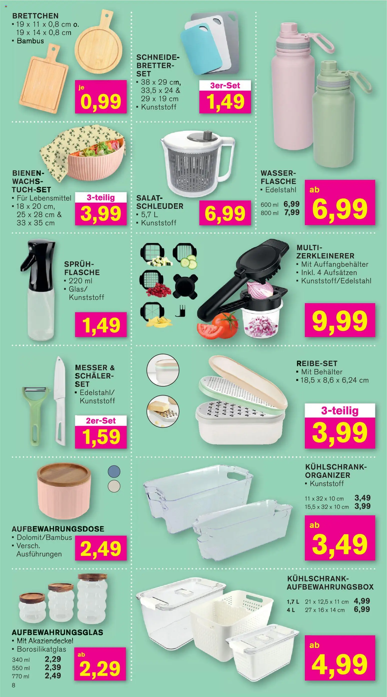 KODi Prospekt 	 – gültig ab 05.01.2026 | Seite: 8 | Produkte: Kühlschrank, Wasser, Salat