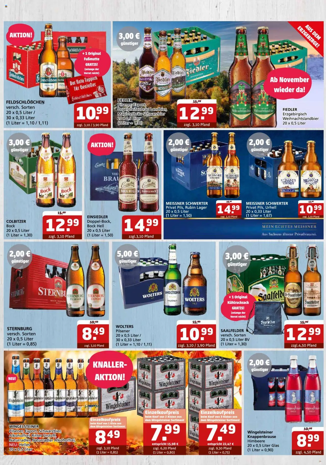 Getränke Quelle Prospekt – gültig ab 29.09.2025 | Seite: 4 | Produkte: Pils, Teppich, Fußmatte, Himbeere