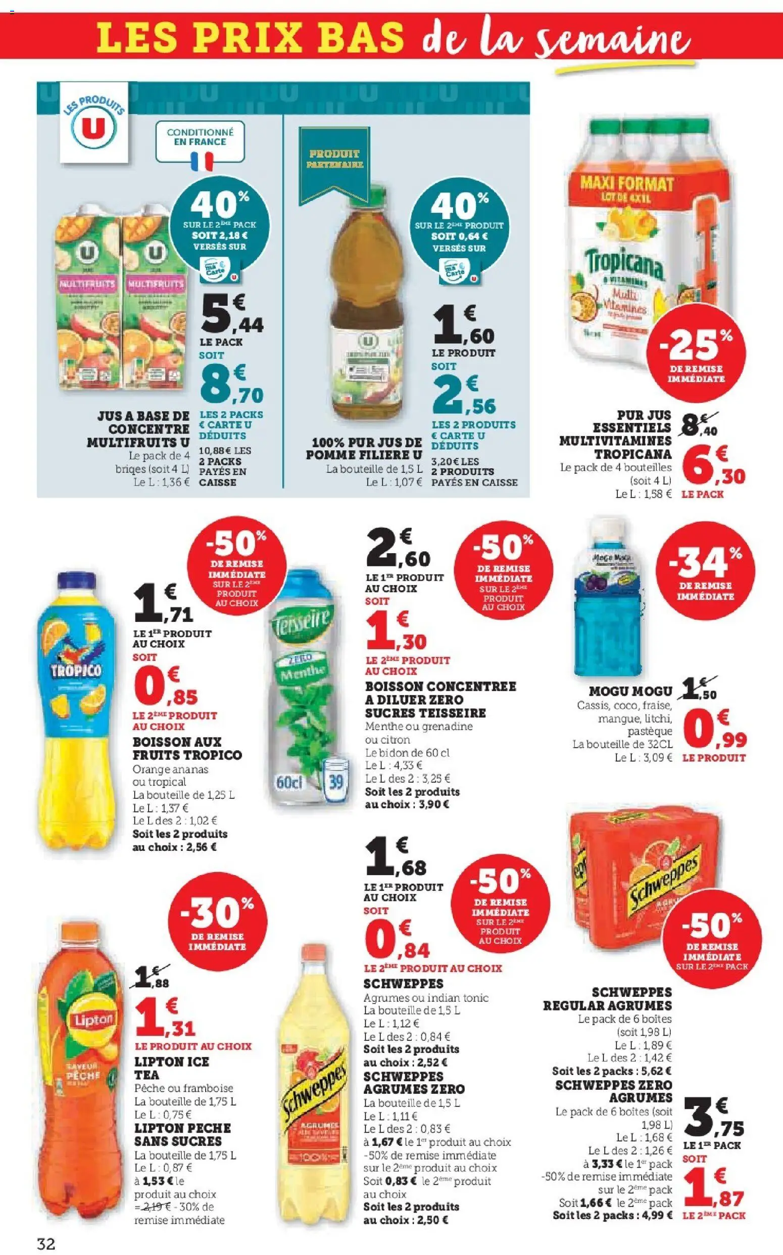 {H1} | Page: 32 | Produits: Citron, Menthe, Base, Jus