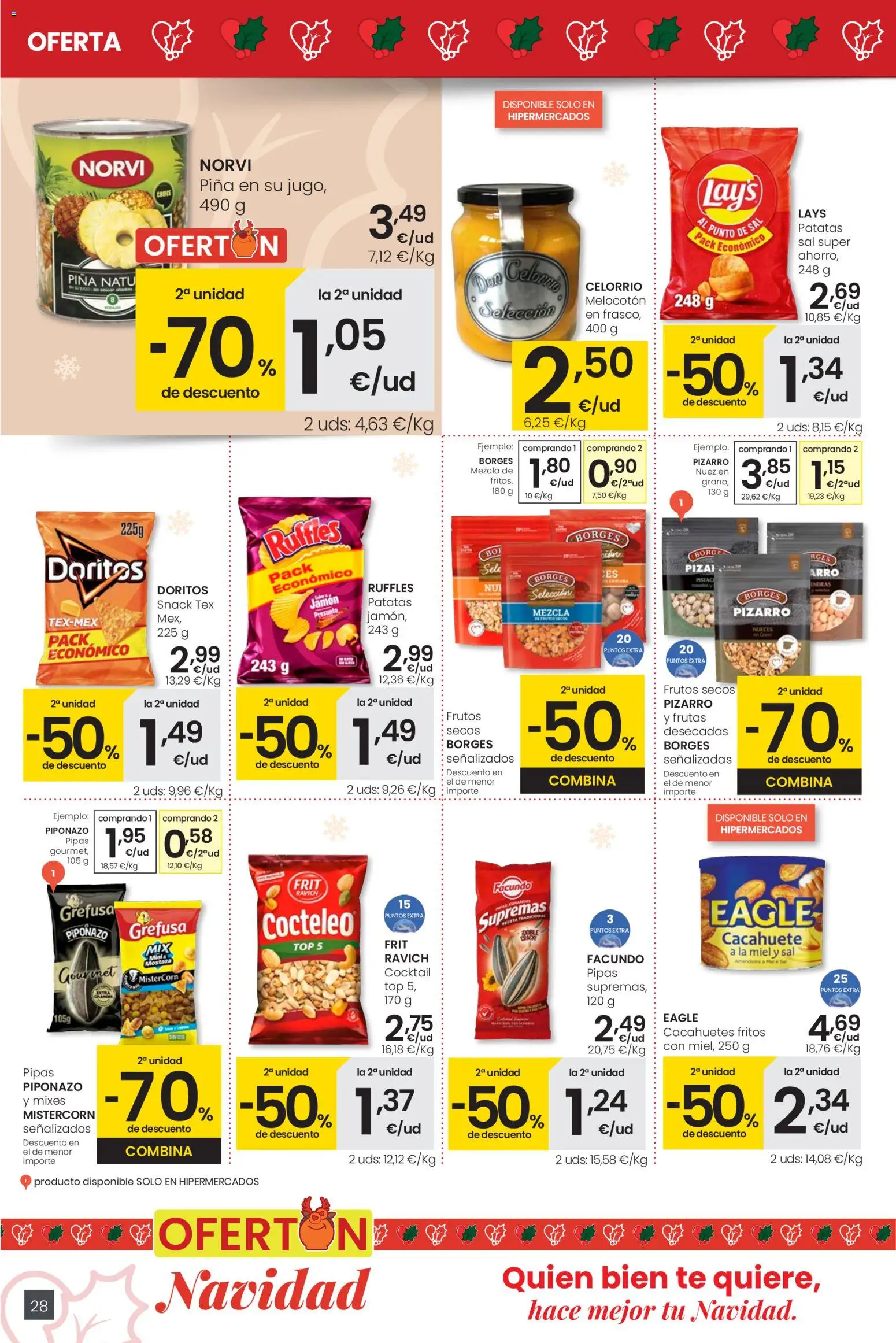 Eroski - Navidad │ válido desde el 18.12.2025 | Página: 28 | Productos: Ψηφιακή κάμερα, Jamón, Piña, Frutos secos