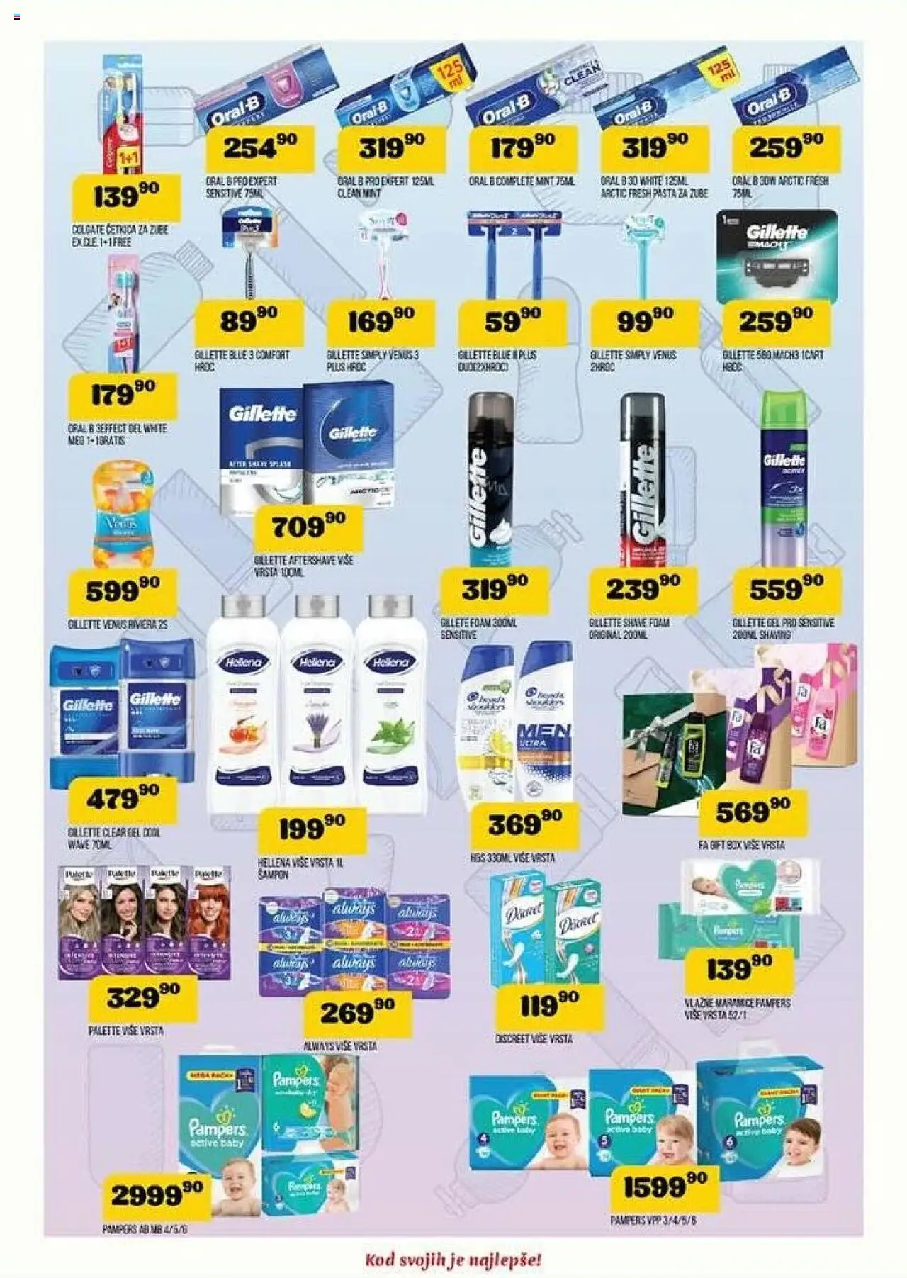 VP Dima katalog - važi od 14.08.2025 | Strana: 12 | Proizvode: Gillette, Pampers, Šampon, Pasta za zube