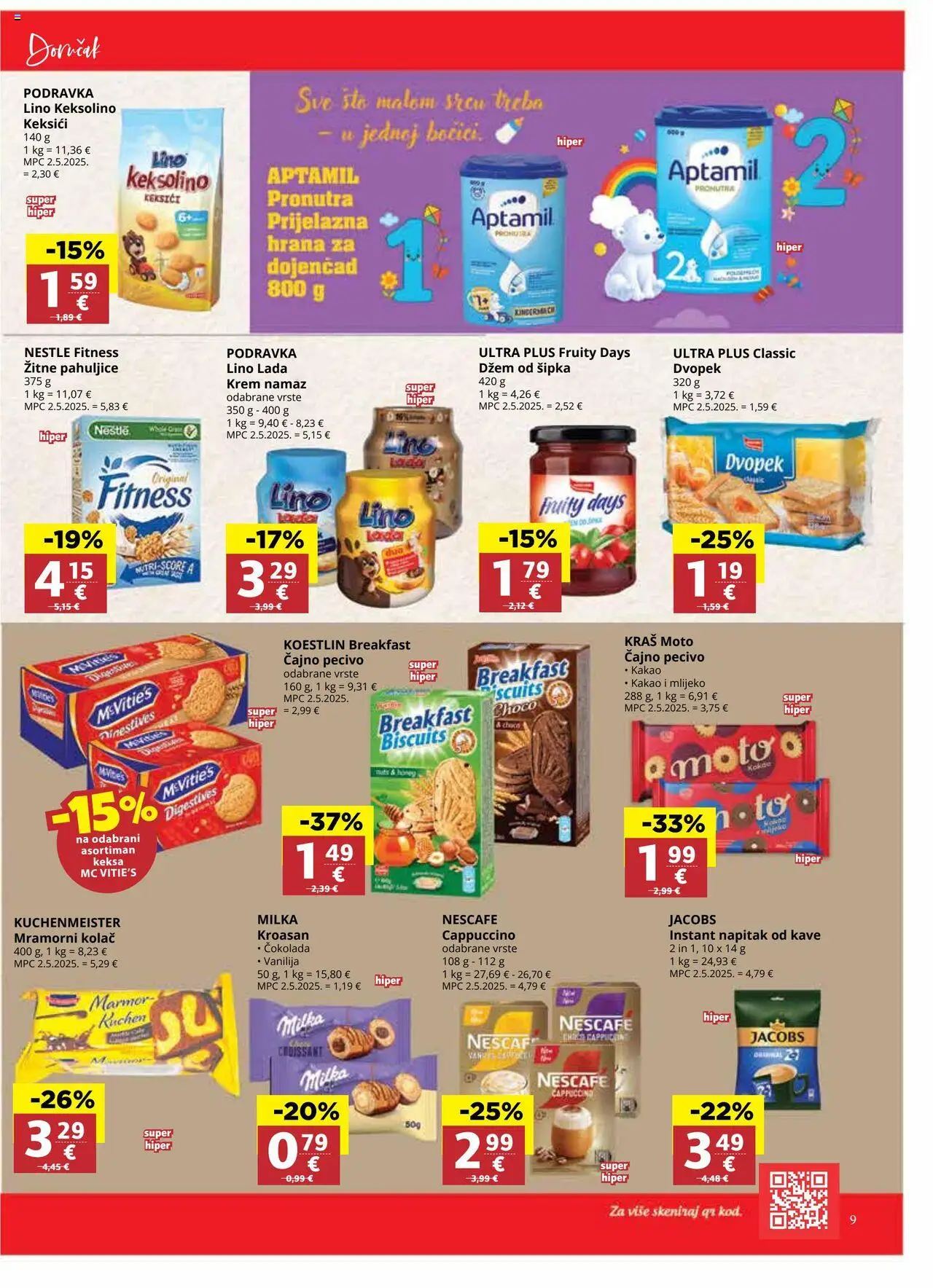 Djelo katalog | vrijedi od 17.09.2025 | Stranica: 9 | Proizvodi: Lino Lada, Mlijeko, Nescafe, Pahuljice