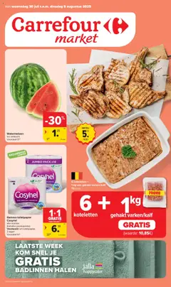 Carrefour Market Promoties - Voorbeeld van een folder van Carrefour, geldig van 30.07.2025