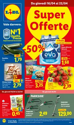 Anteprima del volantino Lidl volantino Sicilia valido a partire dal 16.04.2026