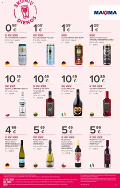 MAXIMA akcijos nuo 04.09.2025 | Puslapis: 2 | Prekių: Degtinė, Vynas, Alus