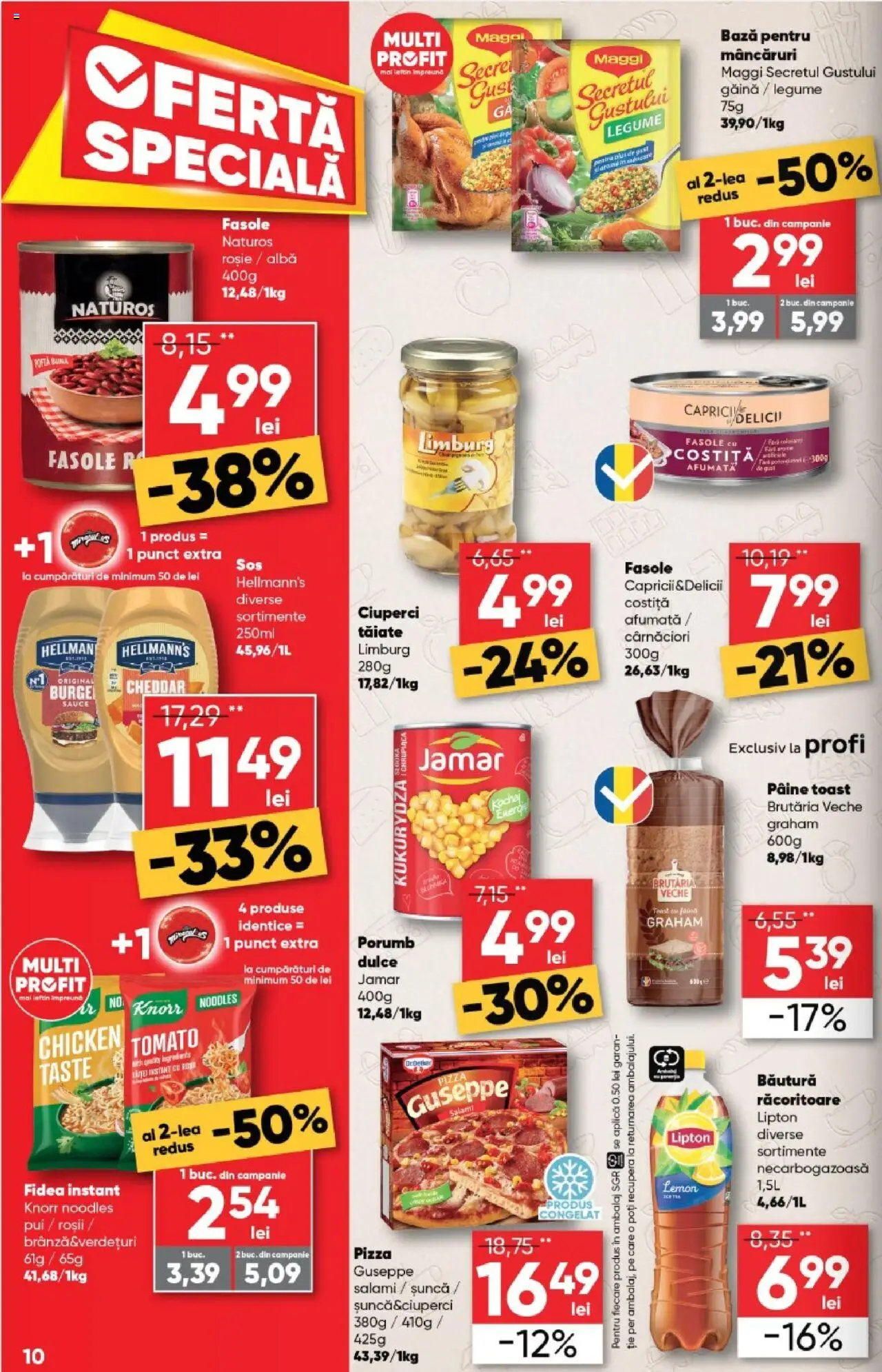 Catalog Profi  – valabil de la 20.08.2025 | Pagină: 10 | Produse: Ciuperci, Șuncă, Făină, Noodles