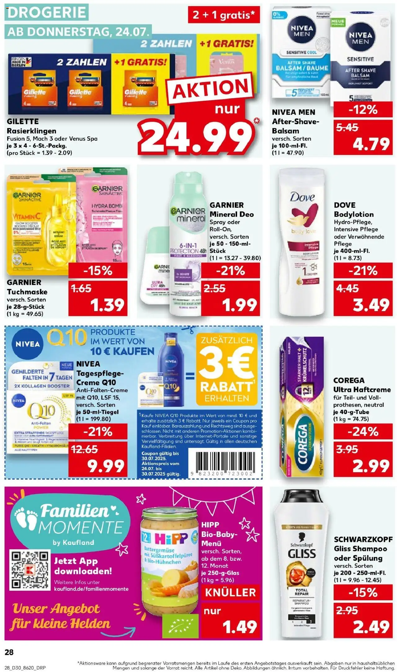 Kaufland prospekt Bottrop	 - gültig ab dem 23.07.2025 | Seite: 28 | Produkte: Shampoo, Spülung, Creme, Tuchmaske