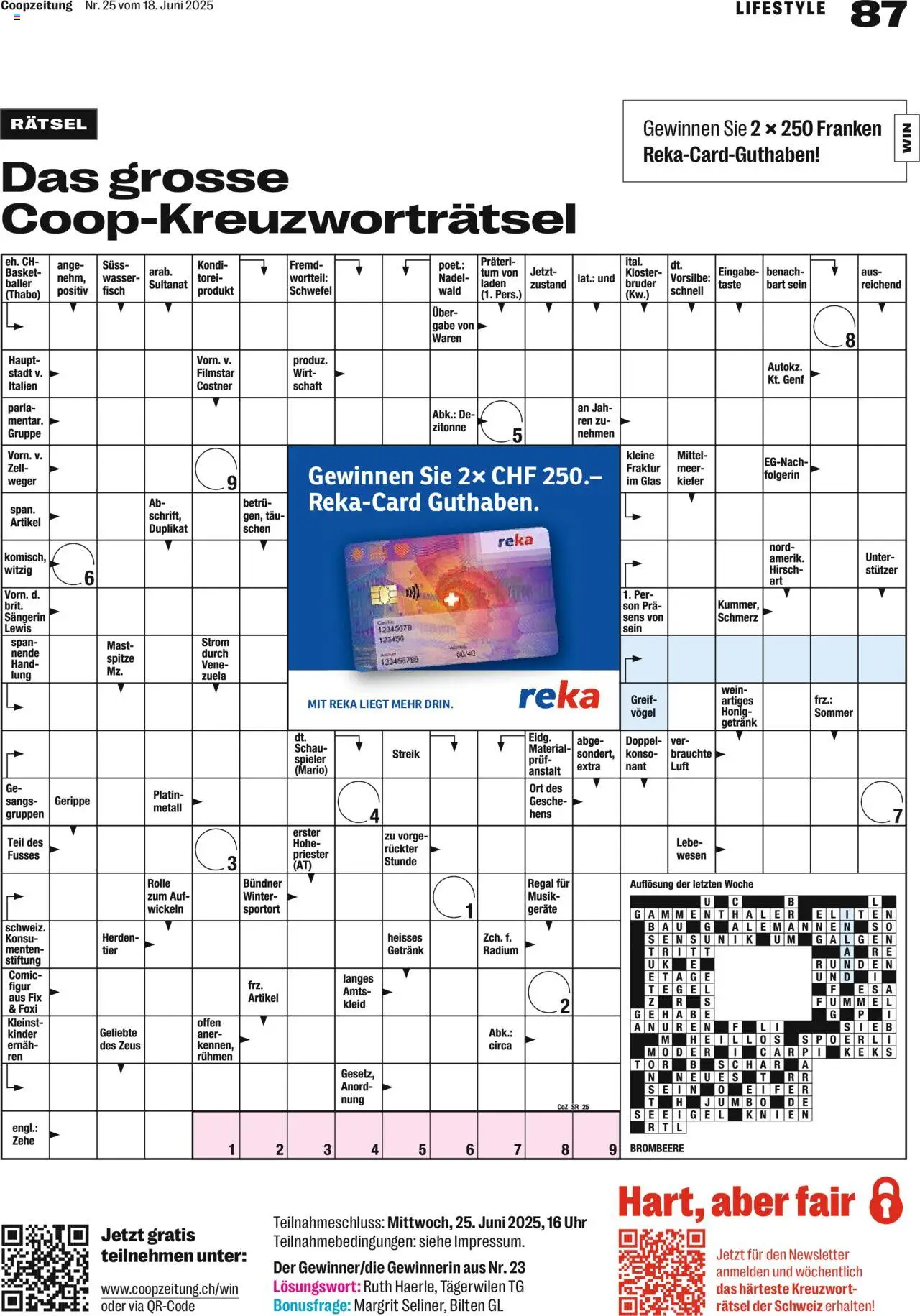 Coop Magazin ab 18.06.2025 | Seite: 87 | Produkte: Regal, Fisch, Wasser, Spieler