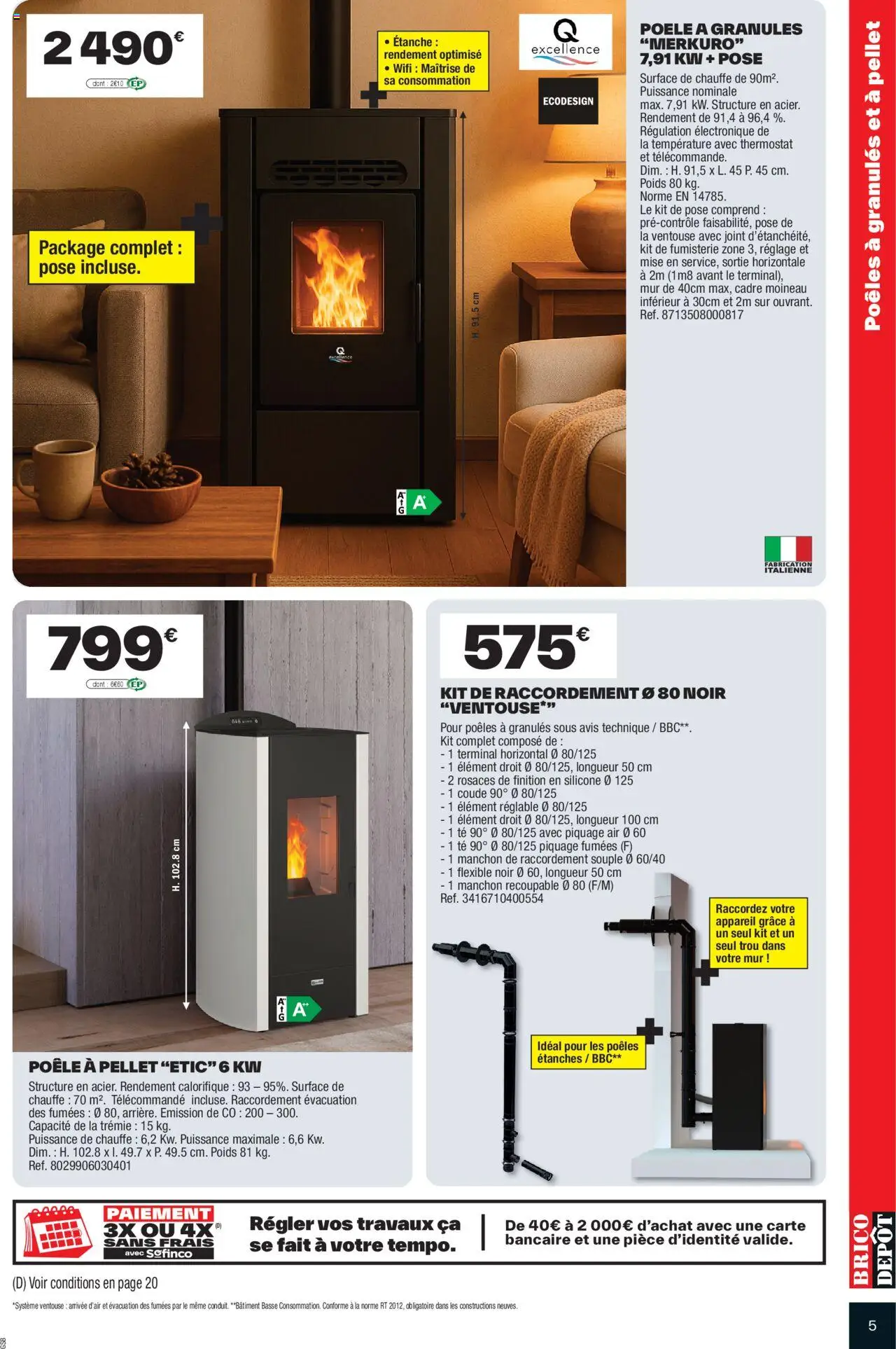  | Page: 5 | Produits: Poêle, Poids, Télécommande, Cadre