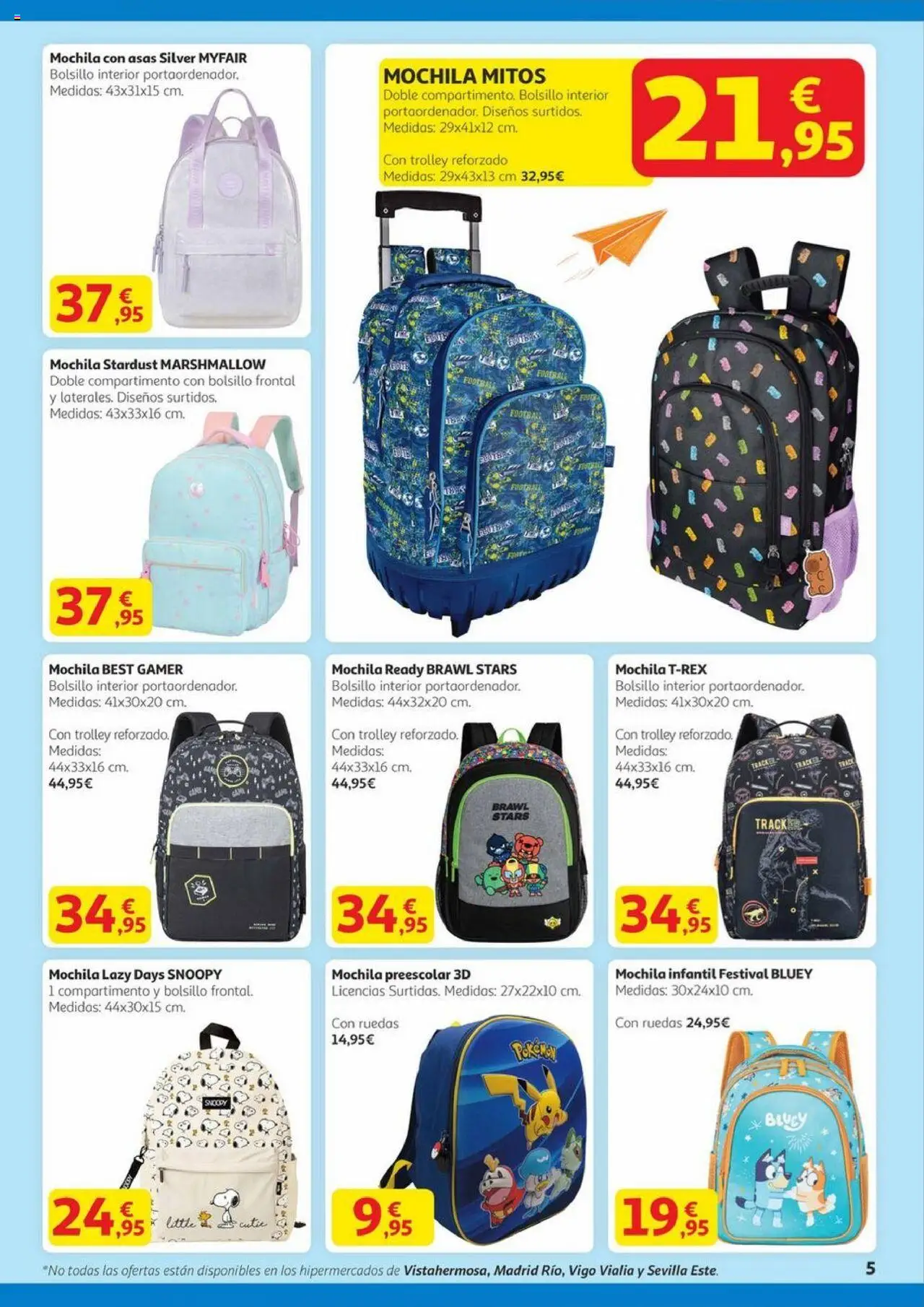 Alcampo - Canarias │ válido desde el 14.08.2025 | Página: 5 | Productos: Mochila