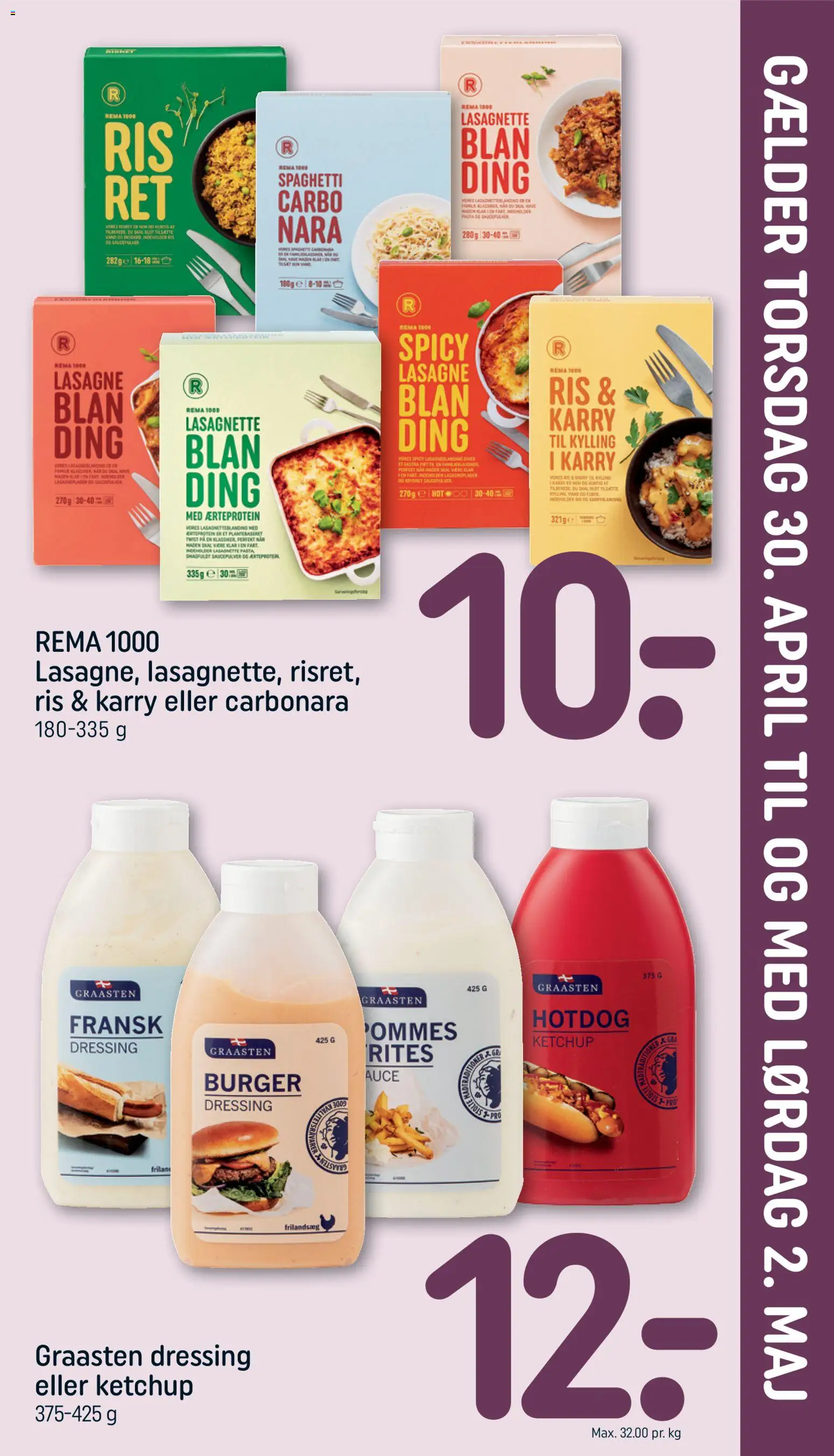 Rema 1000 tilbudsavis – gyldig fra 26.04.2026 | Side: 31 | Produkter: Karry, Ris, Spaghetti, Dressing