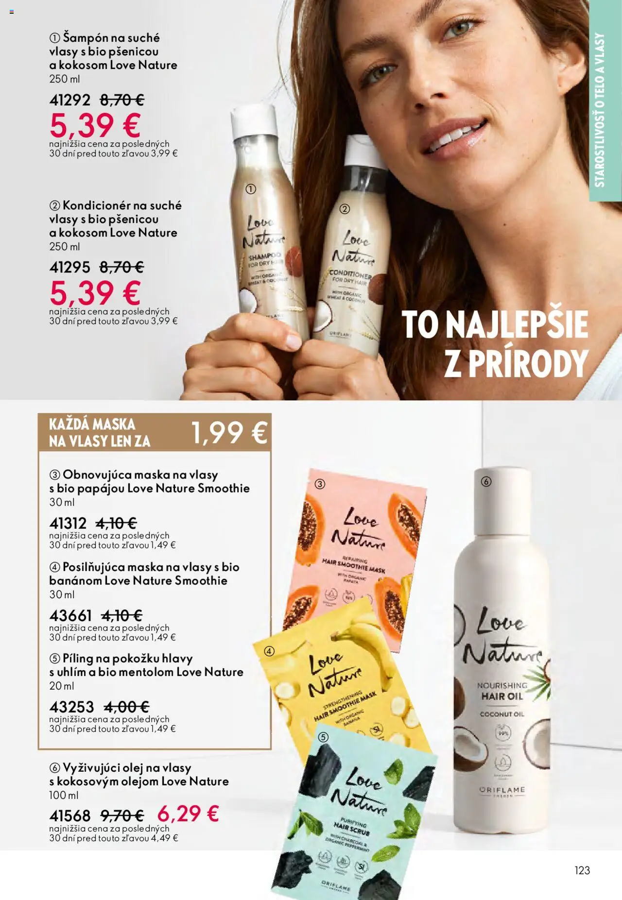 Katalóg Oriflame 13 2025 │ platný od 07.09.2025 | Strana: 123 | Produkty: Šampón, Kondicionér, Maska na vlasy, Olej na vlasy