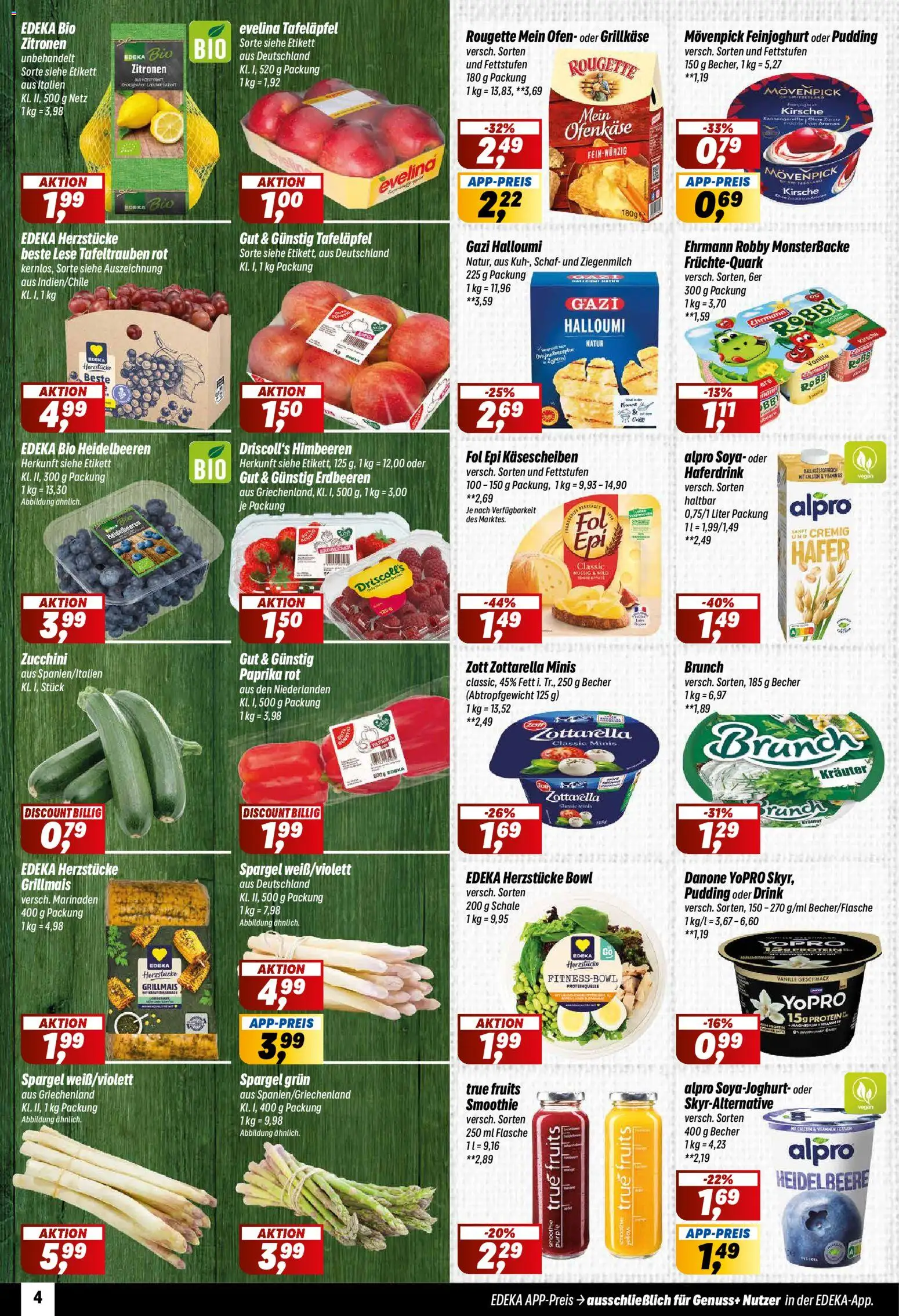 Simmel Prospekt 	 – gültig ab 27.04.2026 | Seite: 4 | Produkte: Paprika rot, Heidelbeeren, Alpro, Paprika