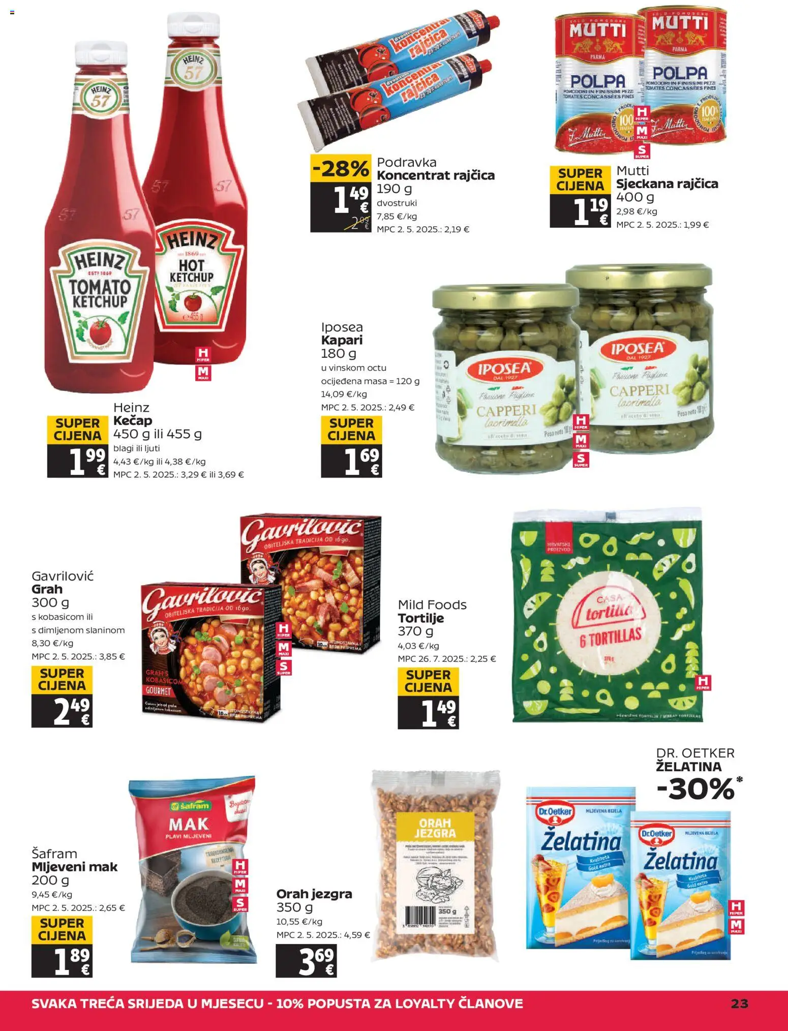 Tommy katalog | vrijedi od 12.03.2026 | Stranica: 23 | Proizvodi: Kečap, Rajčica, Tortilje, Orah