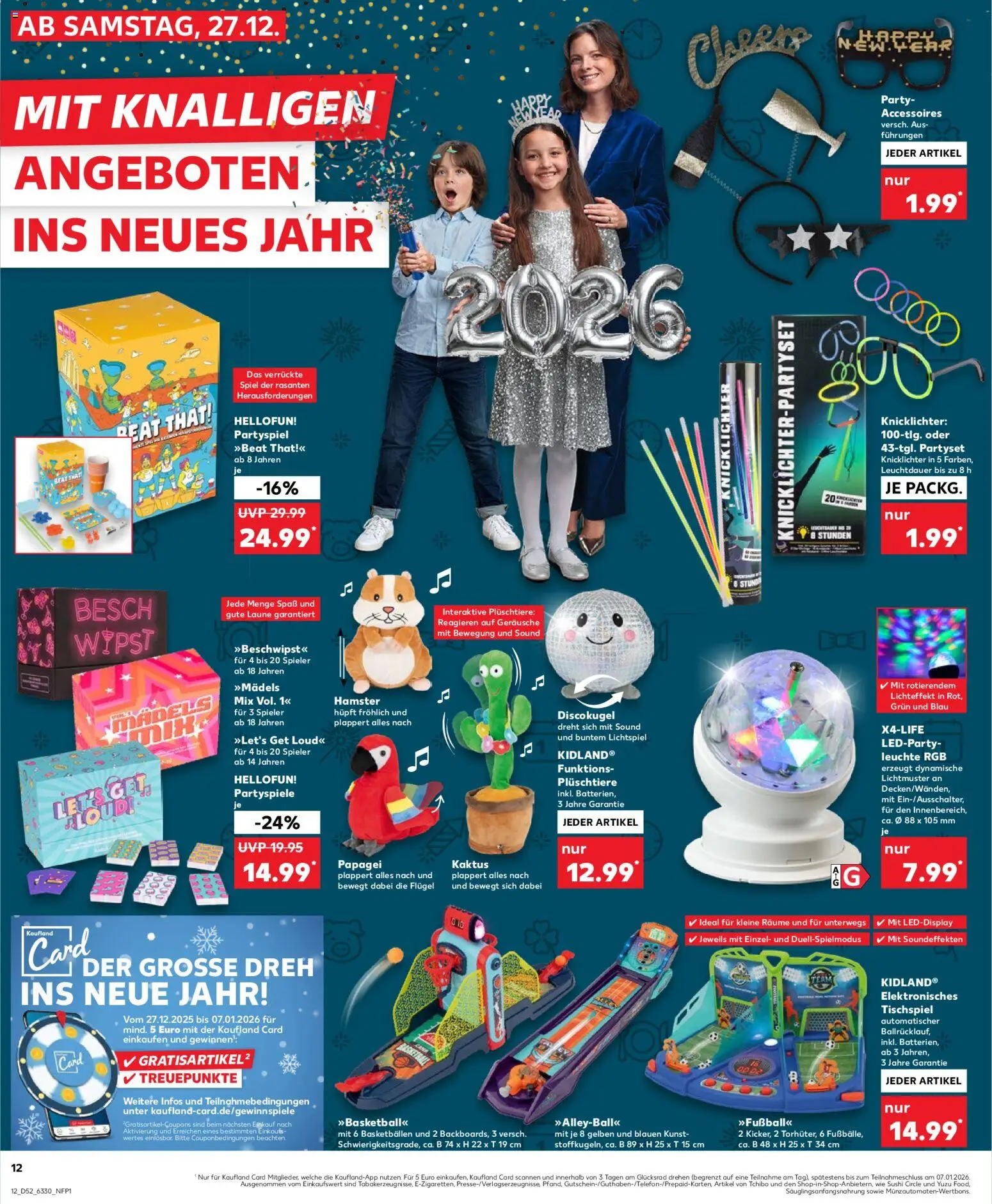 Kaufland prospekt Kiel	 – gültig ab 27.12.2025 | Seite: 12 | Produkte: Spiel, Fußball, Football, Basketball