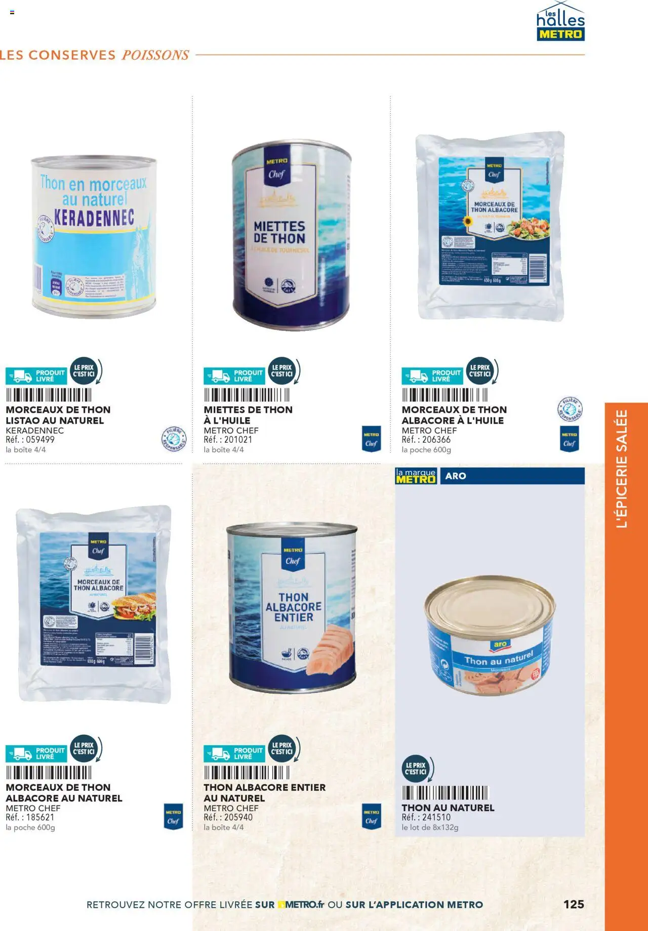  | Page: 125 | Produits: Thon au naturel, Thon, Livre