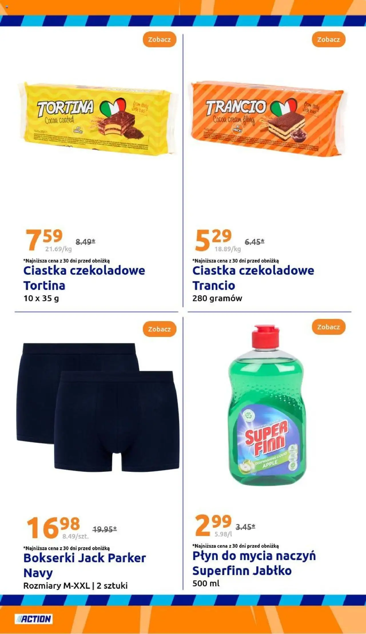 Action Gazetka od 10.09.2025 | Strona: 27 | Produkty: Bokserki, Ciastka czekoladowe, Ciastka, Płyn do mycia naczyń