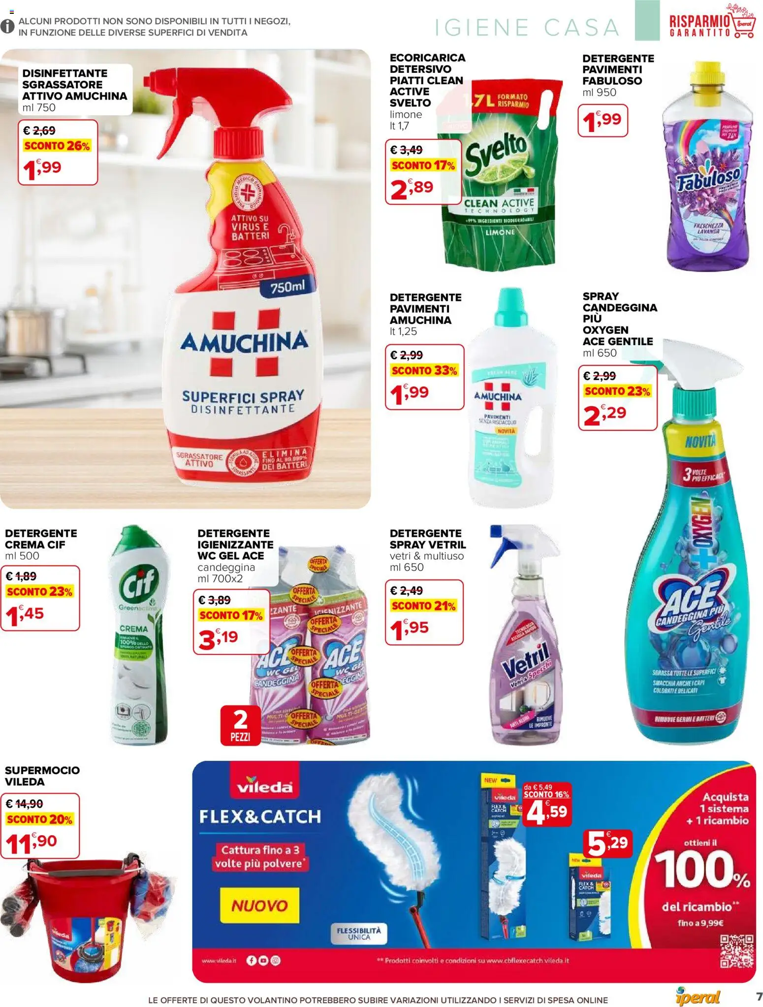 Volantino Iperal del 11.12.2025 | Pagina: 7 | Prodotti: Detergente, Candeggina, Sgrassatore, Lavanda